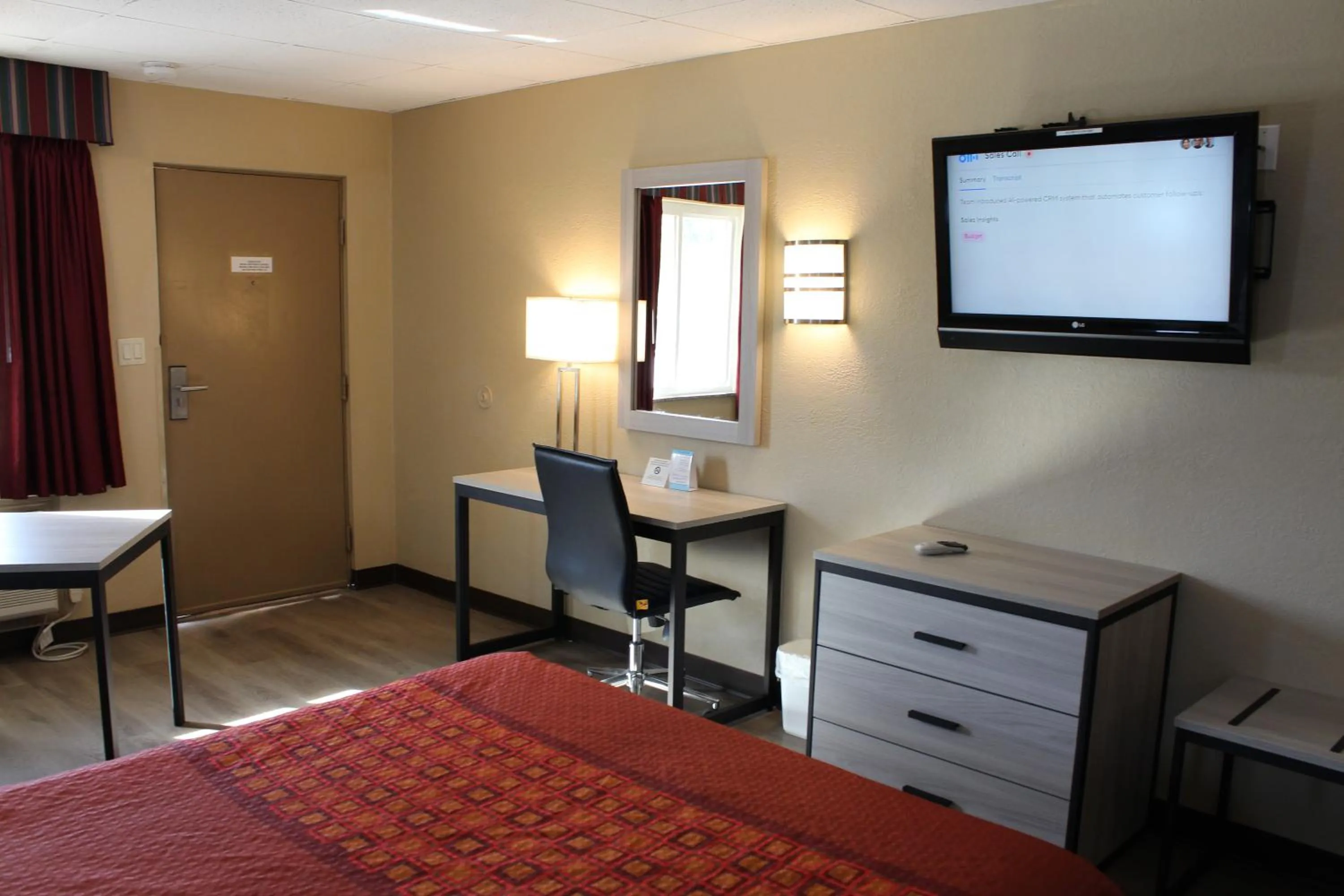 TV and multimedia, Bed in Travel Inn & Suites Flemington