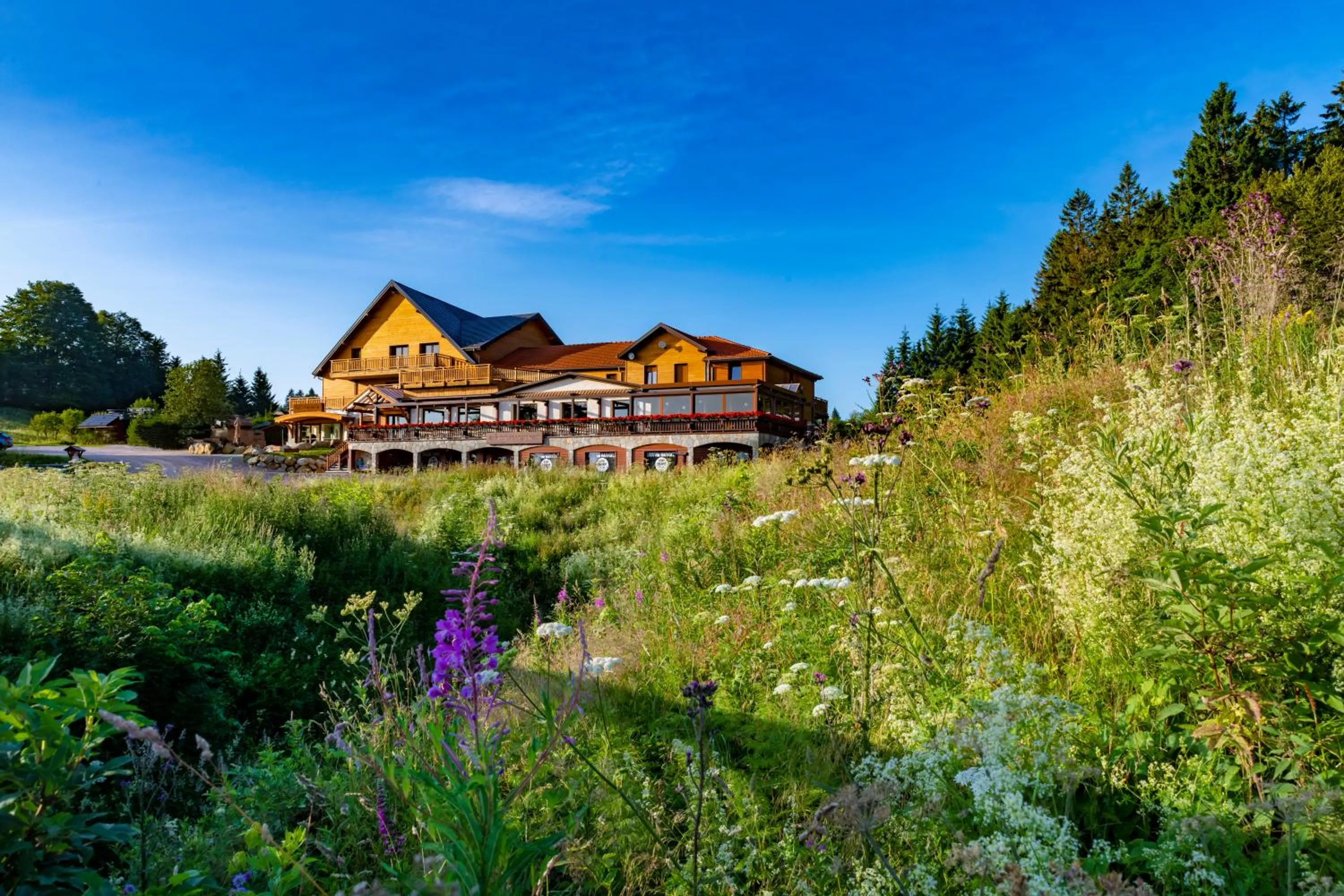 Property building in Hotel Restaurant Mont Champ du Feu