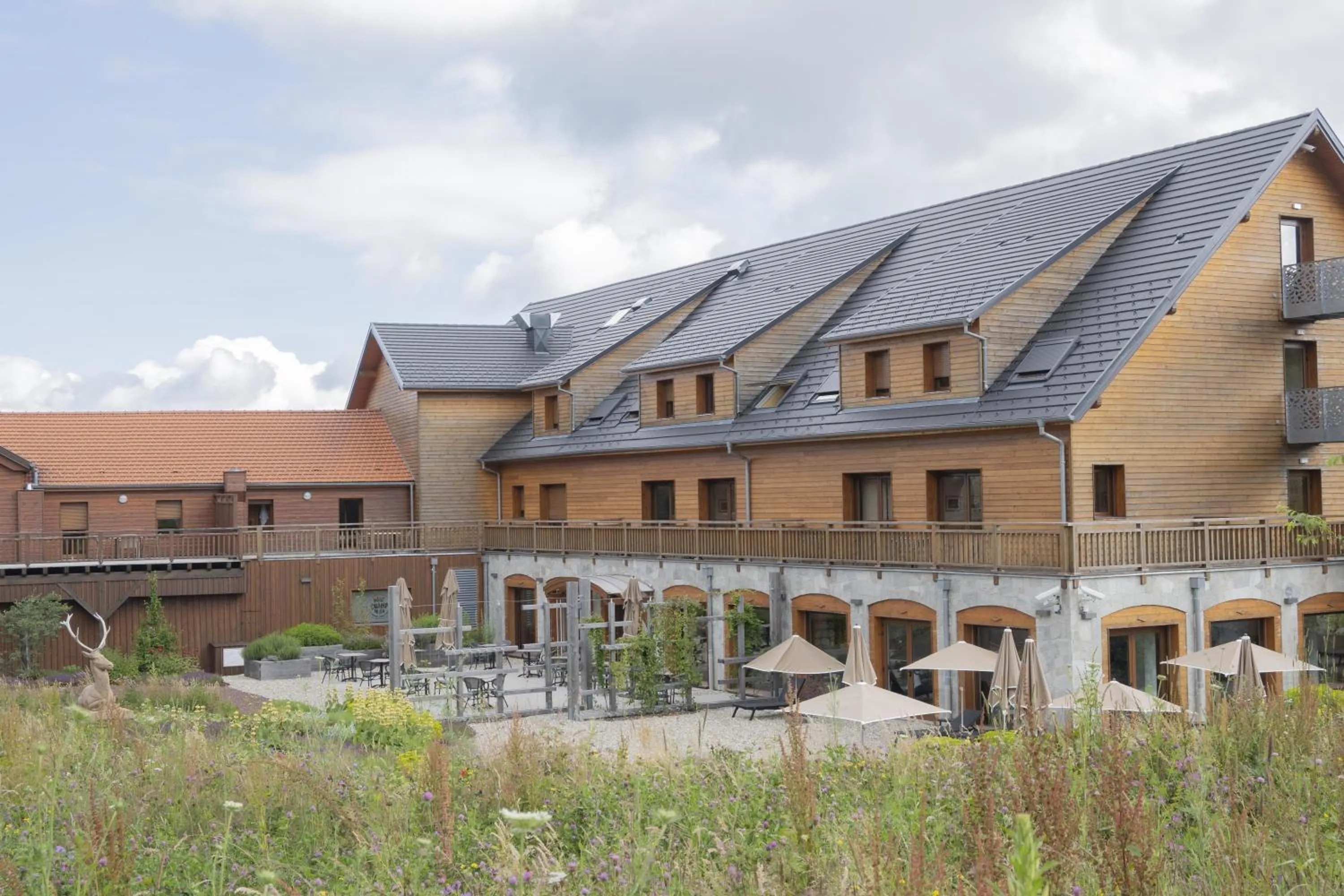 Garden in Hotel Restaurant Mont Champ du Feu