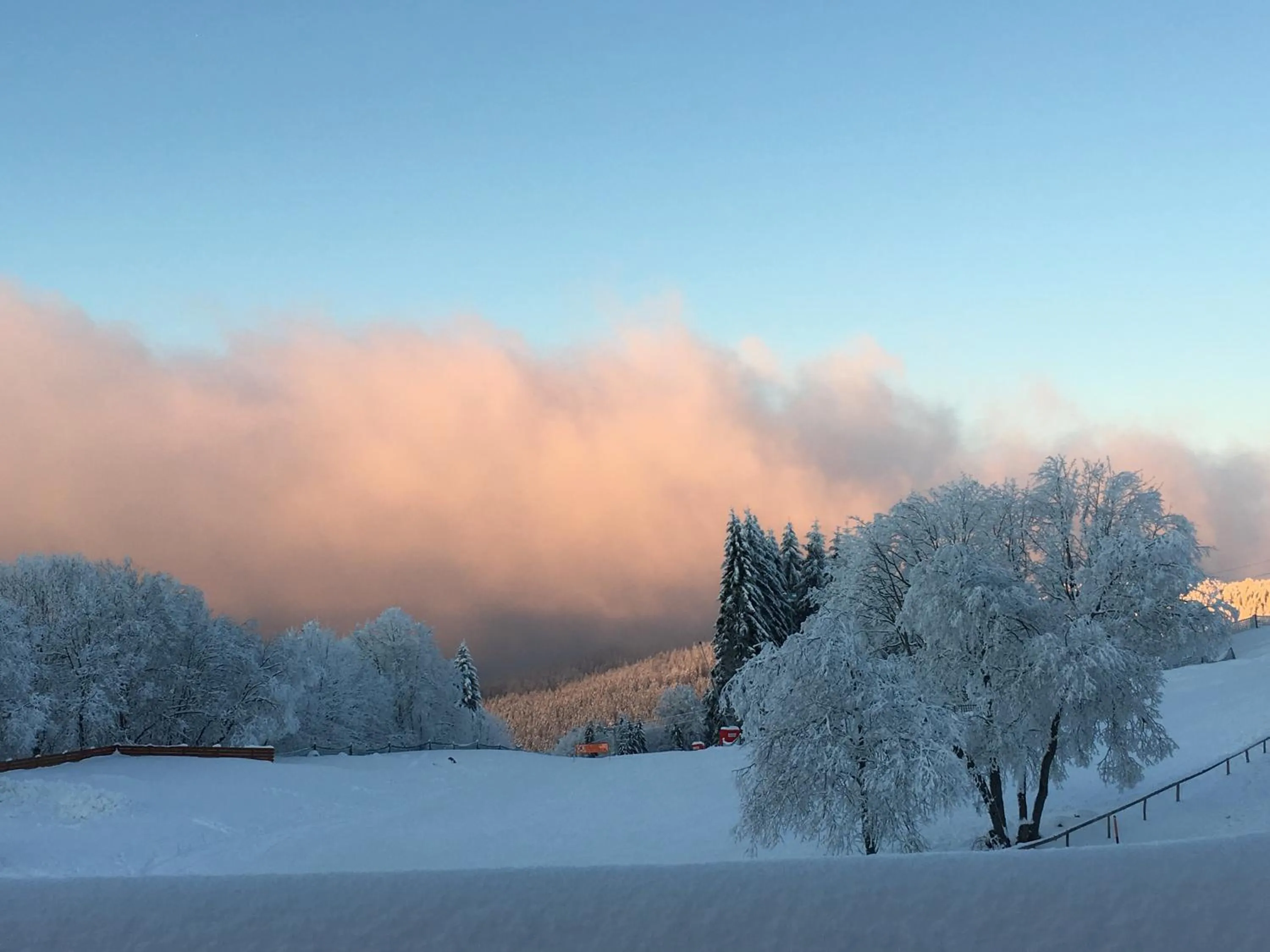 Winter in Hotel Restaurant Mont Champ du Feu