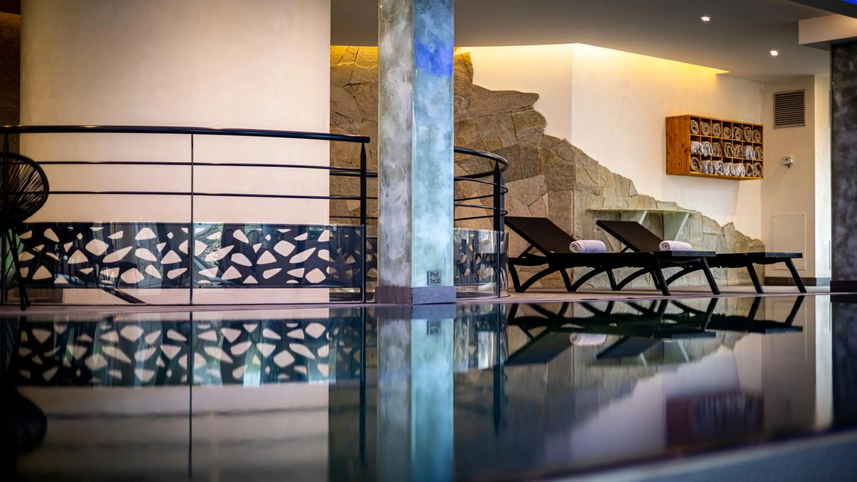 Swimming pool in Hotel Restaurant Mont Champ du Feu