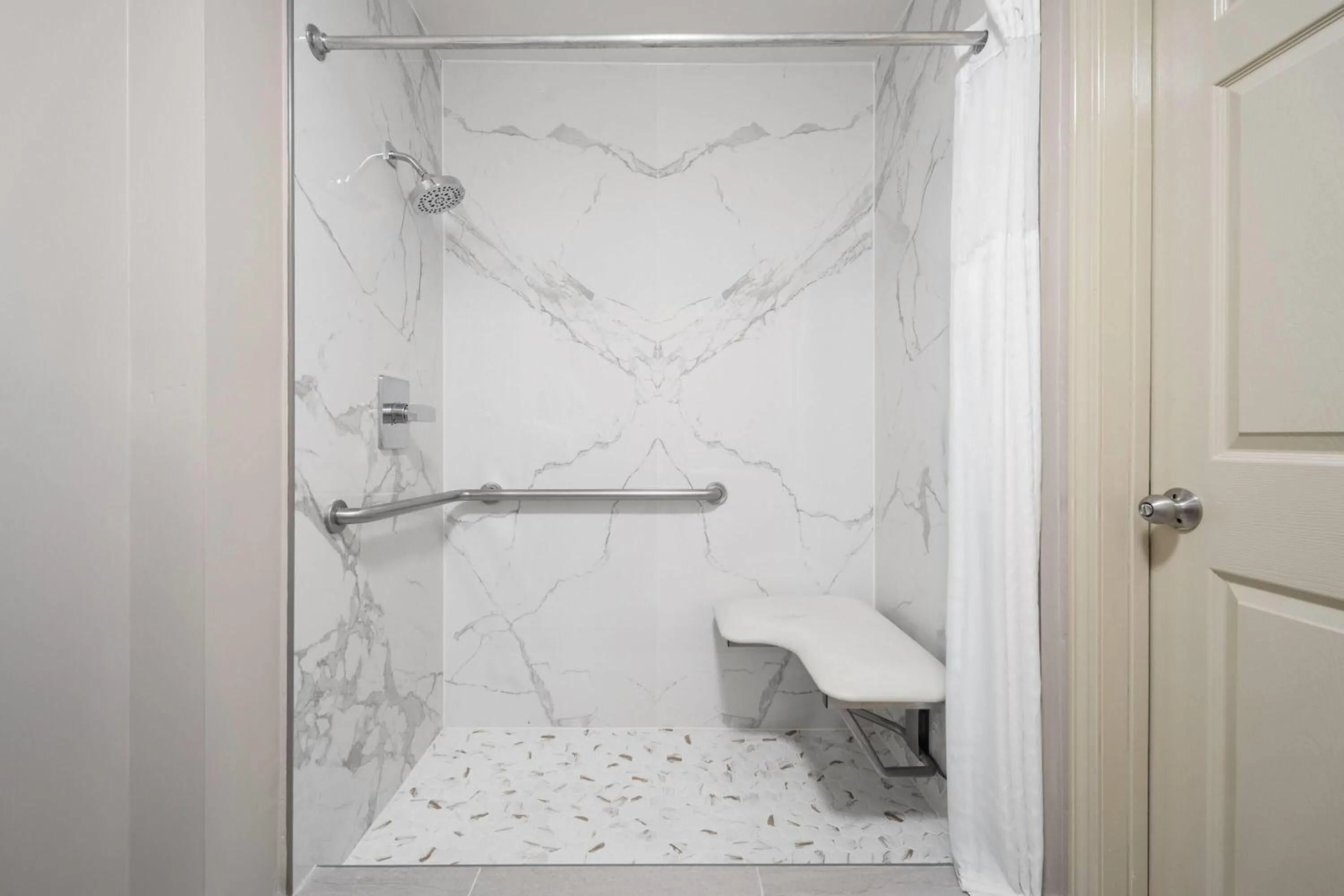 Shower in Super 8 by Wyndham Macon West