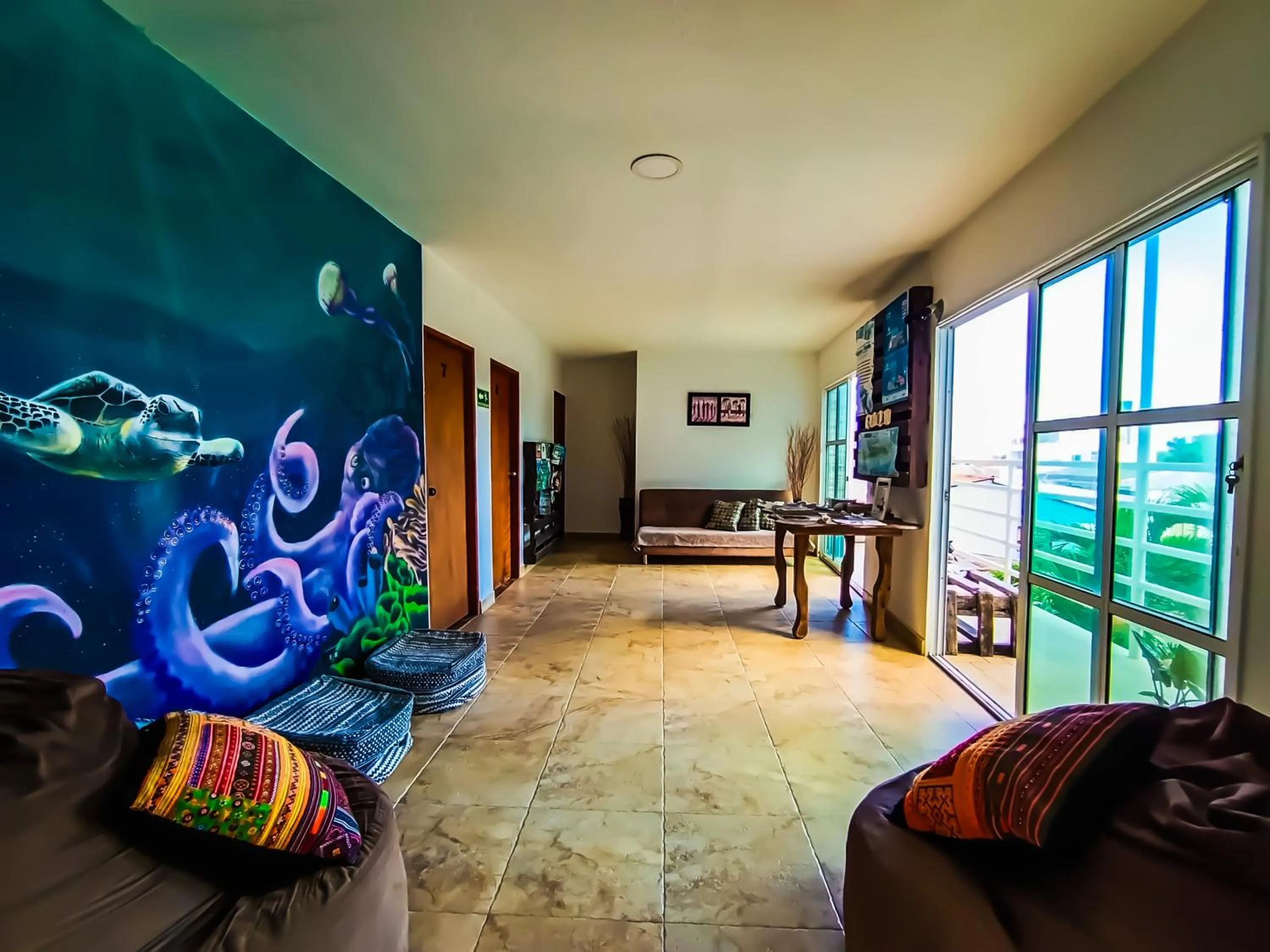 Living room in The Rock House Eco