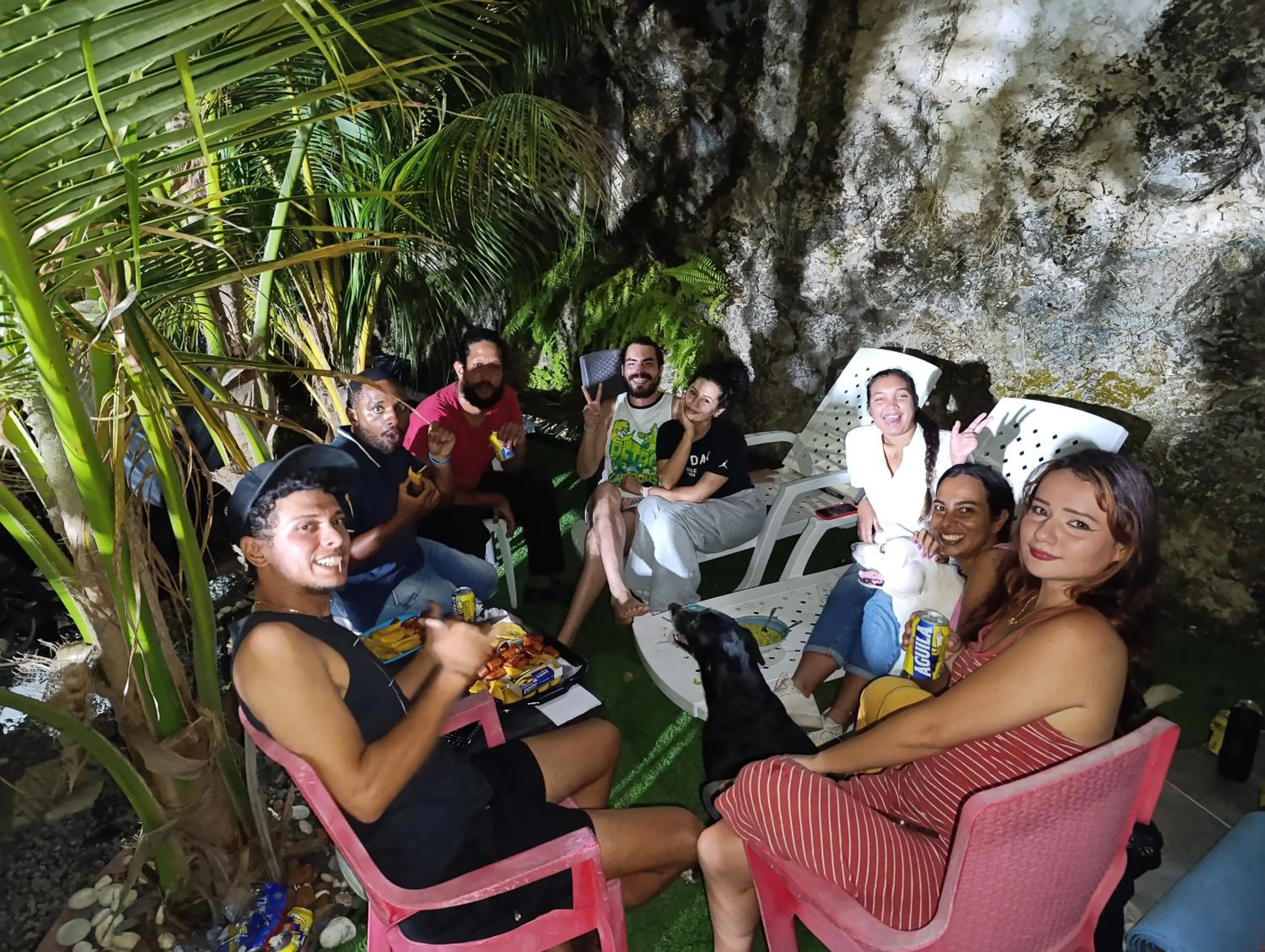 People in The Rock House Eco