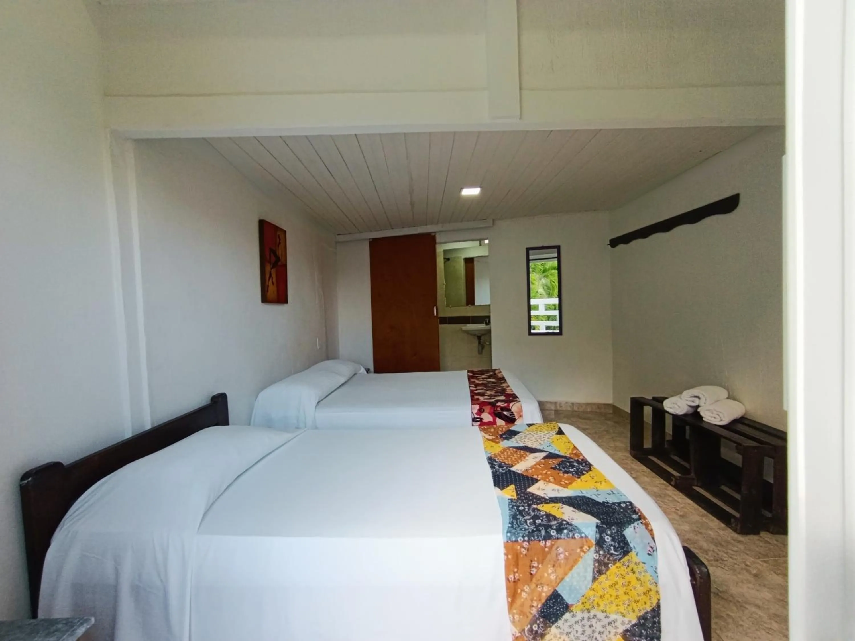 Photo of the whole room, Bed in The Rock House Eco