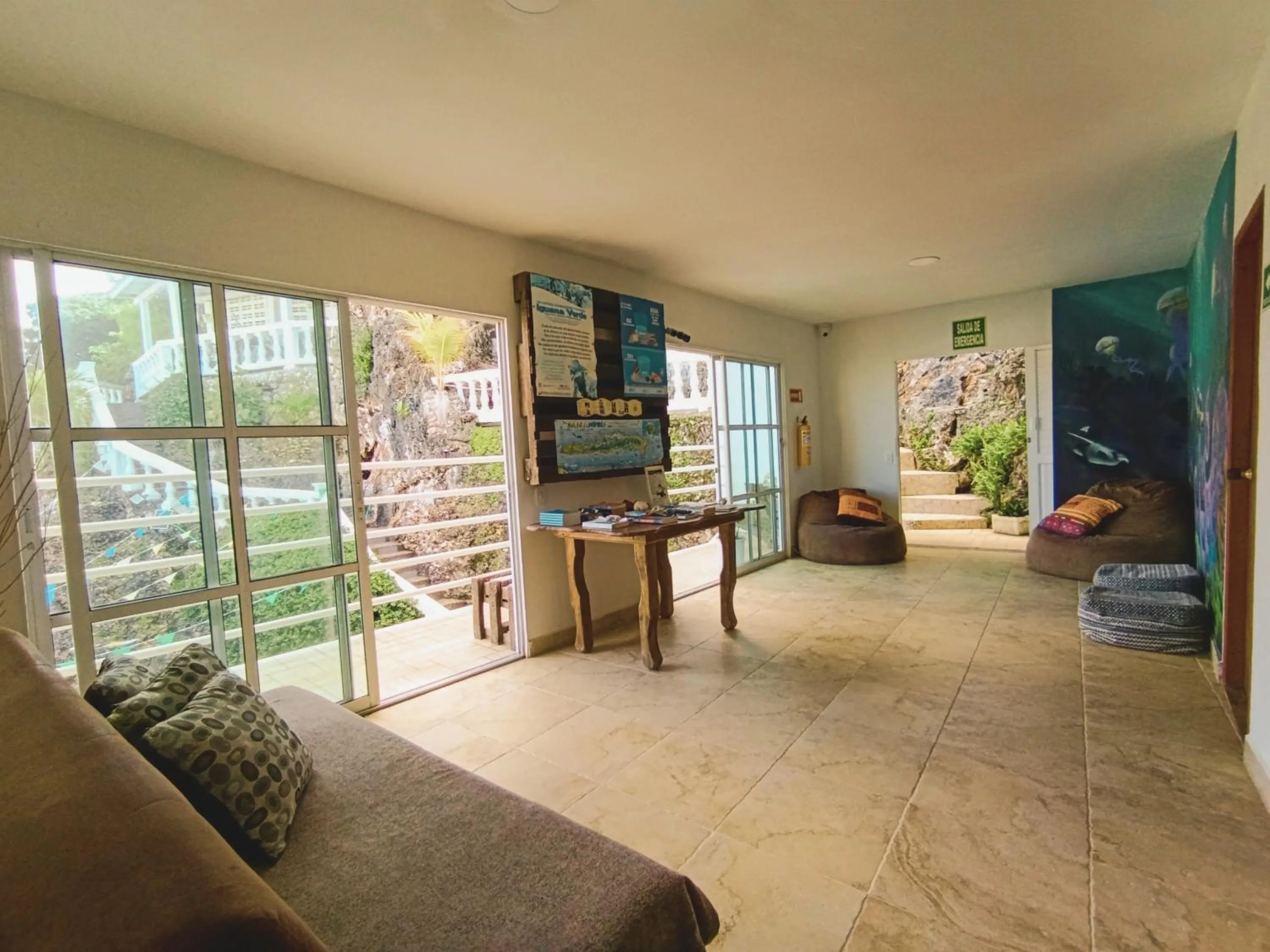 Living room in The Rock House Eco