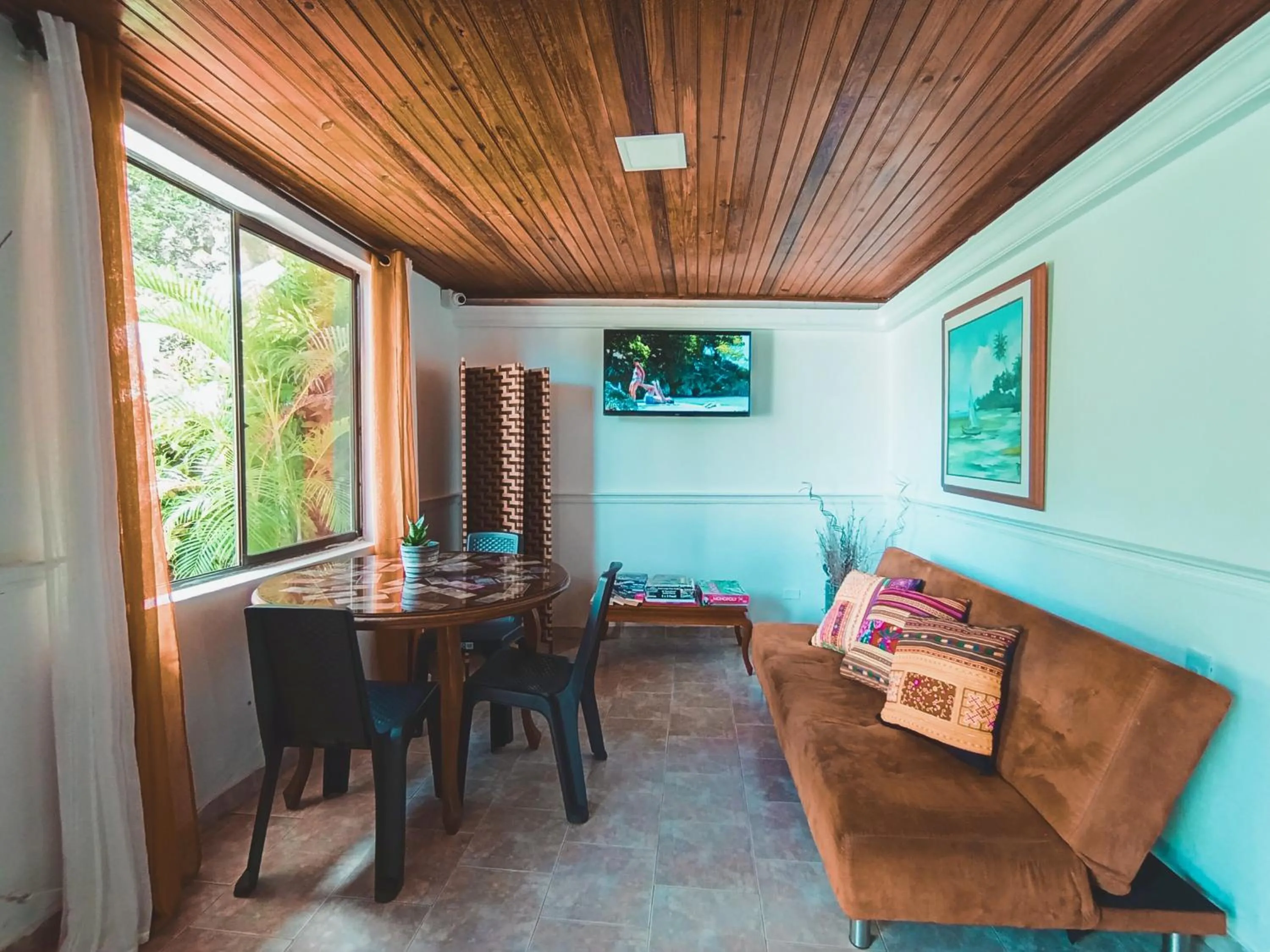 Living room in The Rock House Eco