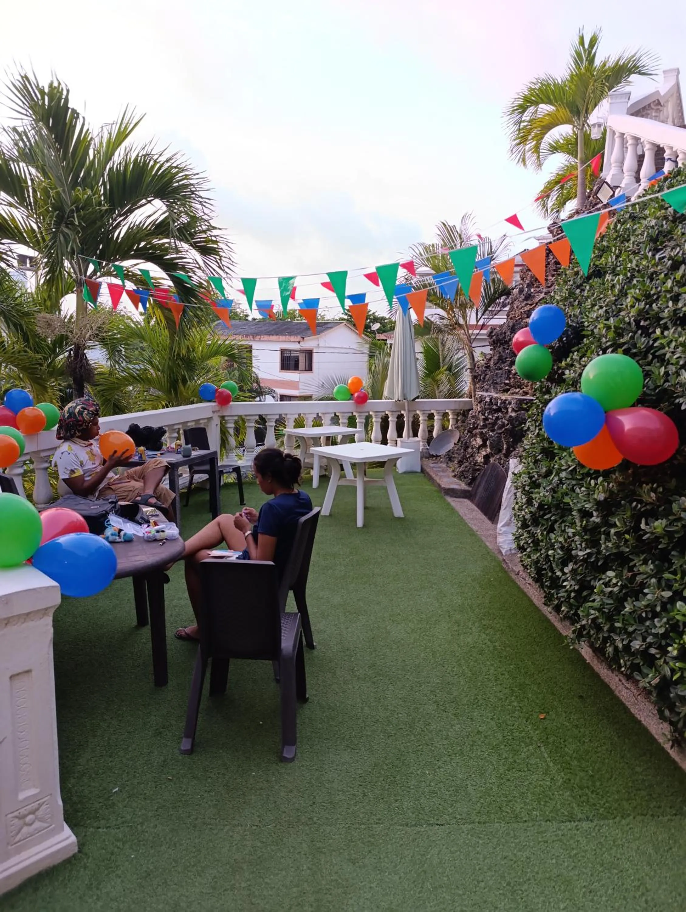 Patio in The Rock House Eco