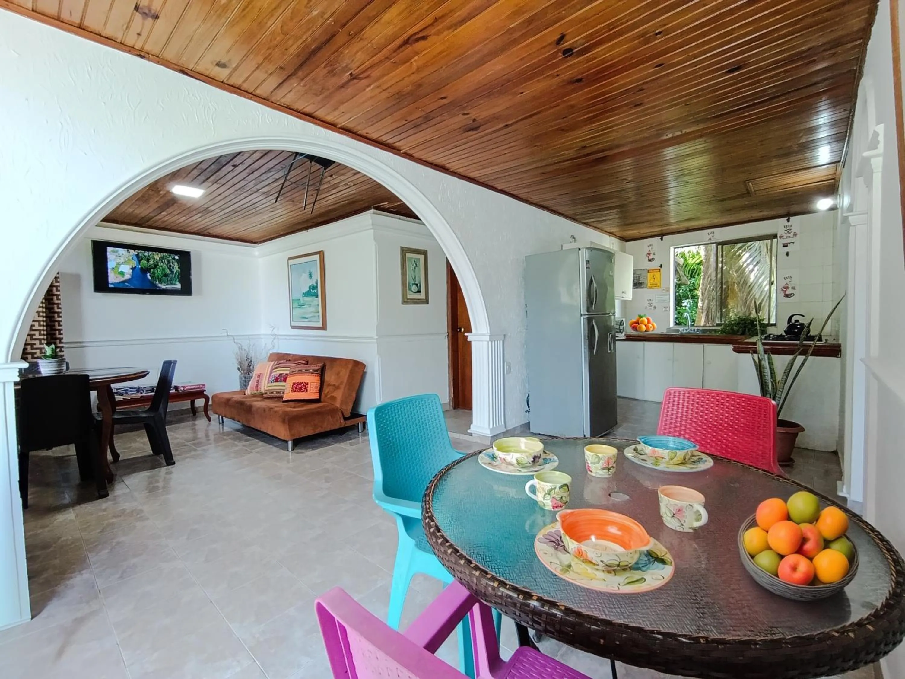 Dining area in The Rock House Eco
