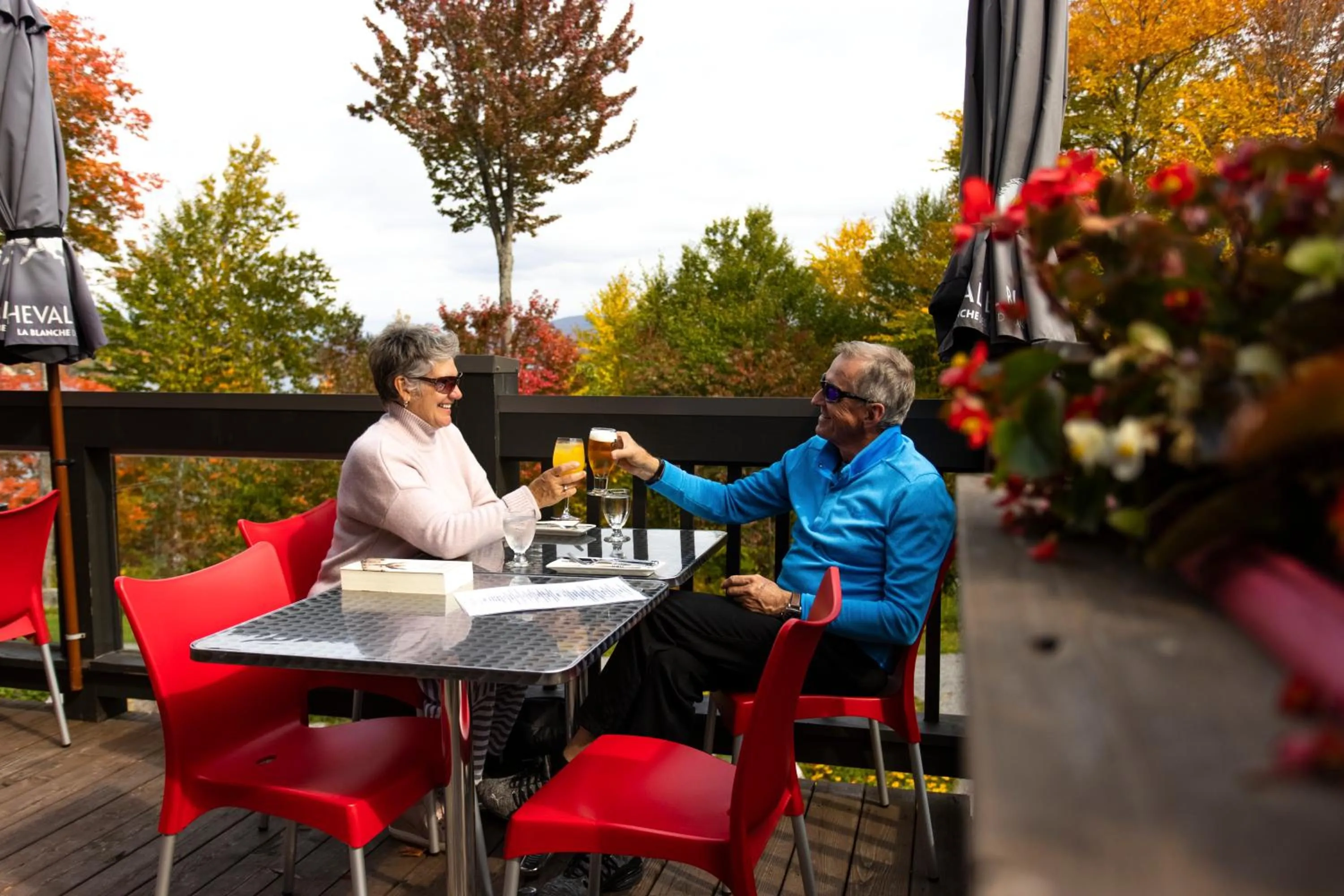 Patio in Station Touristique Duchesnay - Sepaq