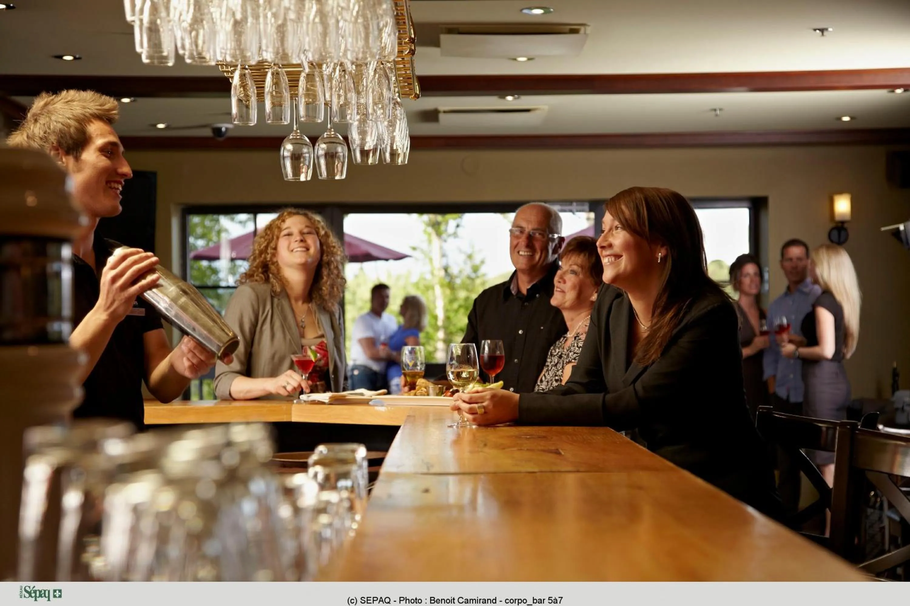 Lounge or bar in Station Touristique Duchesnay - Sepaq