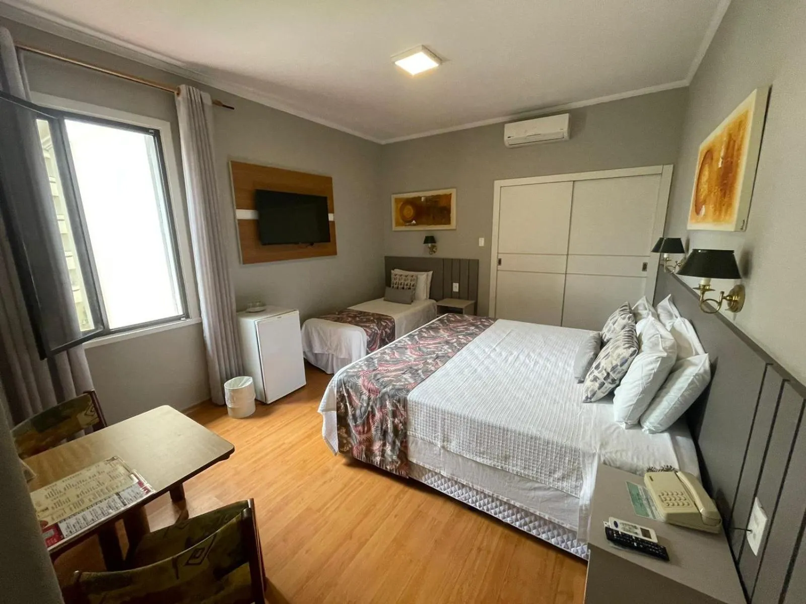 Bed in Hotel Minas Gerais