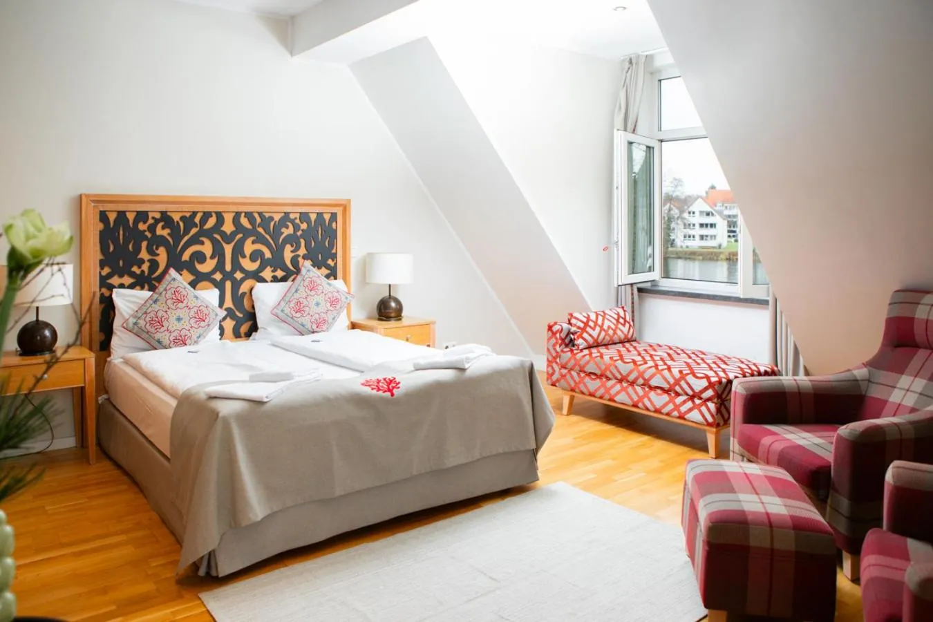 Bed in Hotel Altes Fährhaus