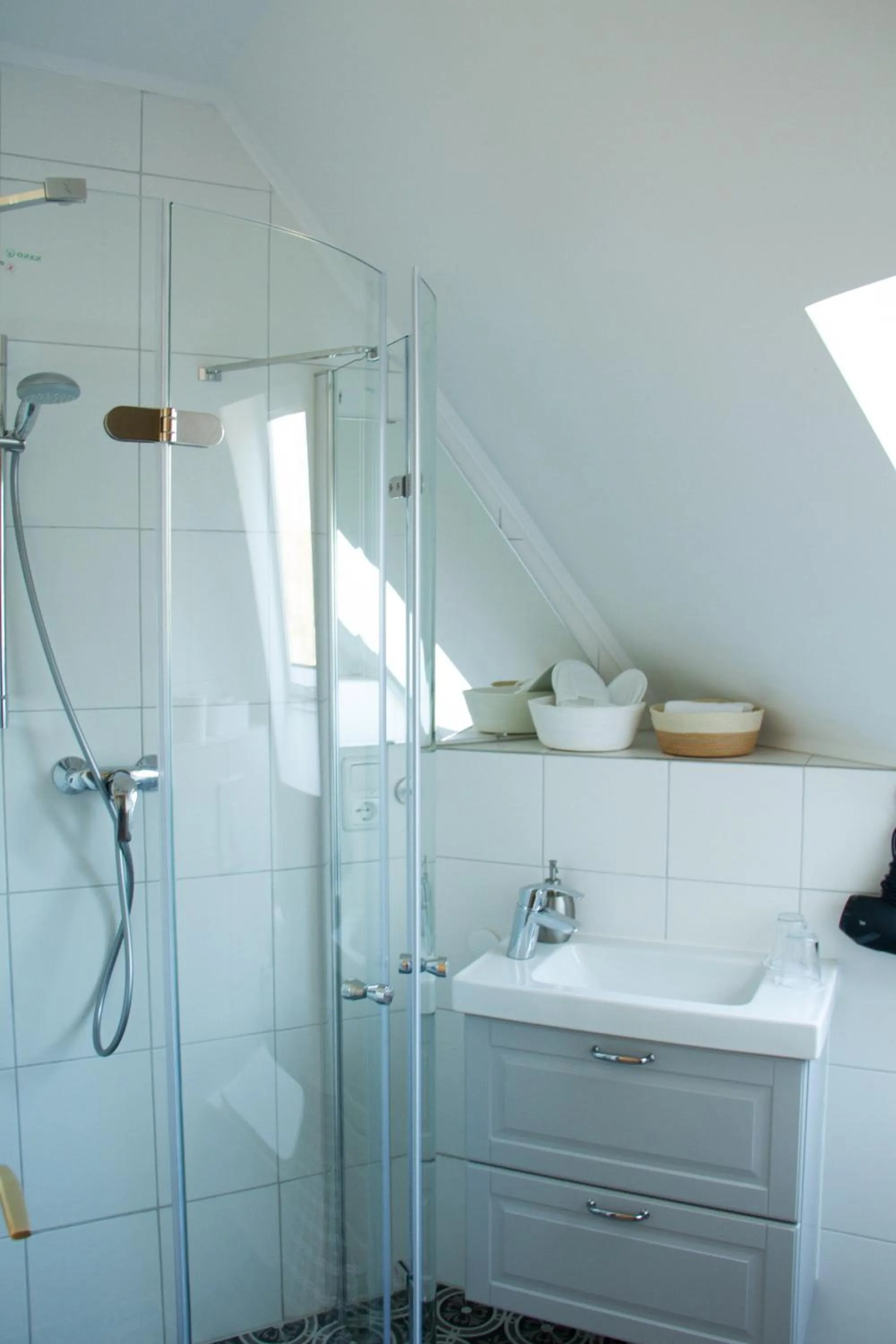 Shower in Hotel Altes Fährhaus