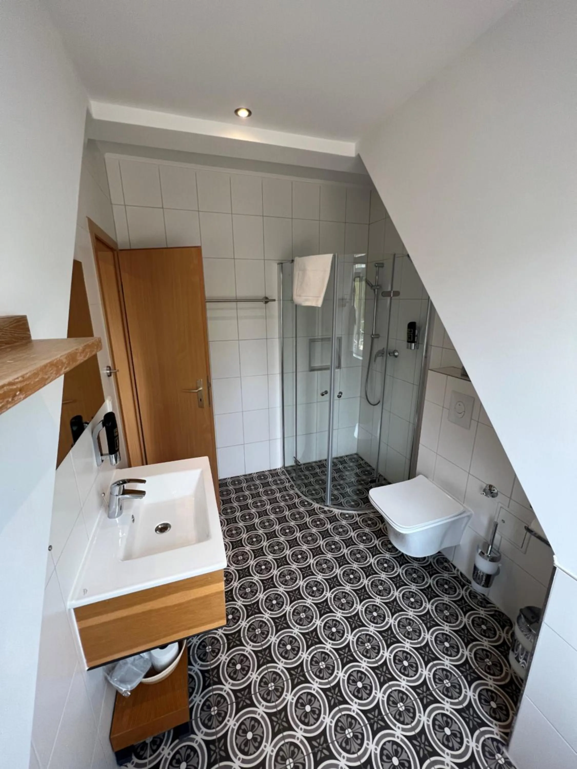 Shower in Hotel Altes Fährhaus