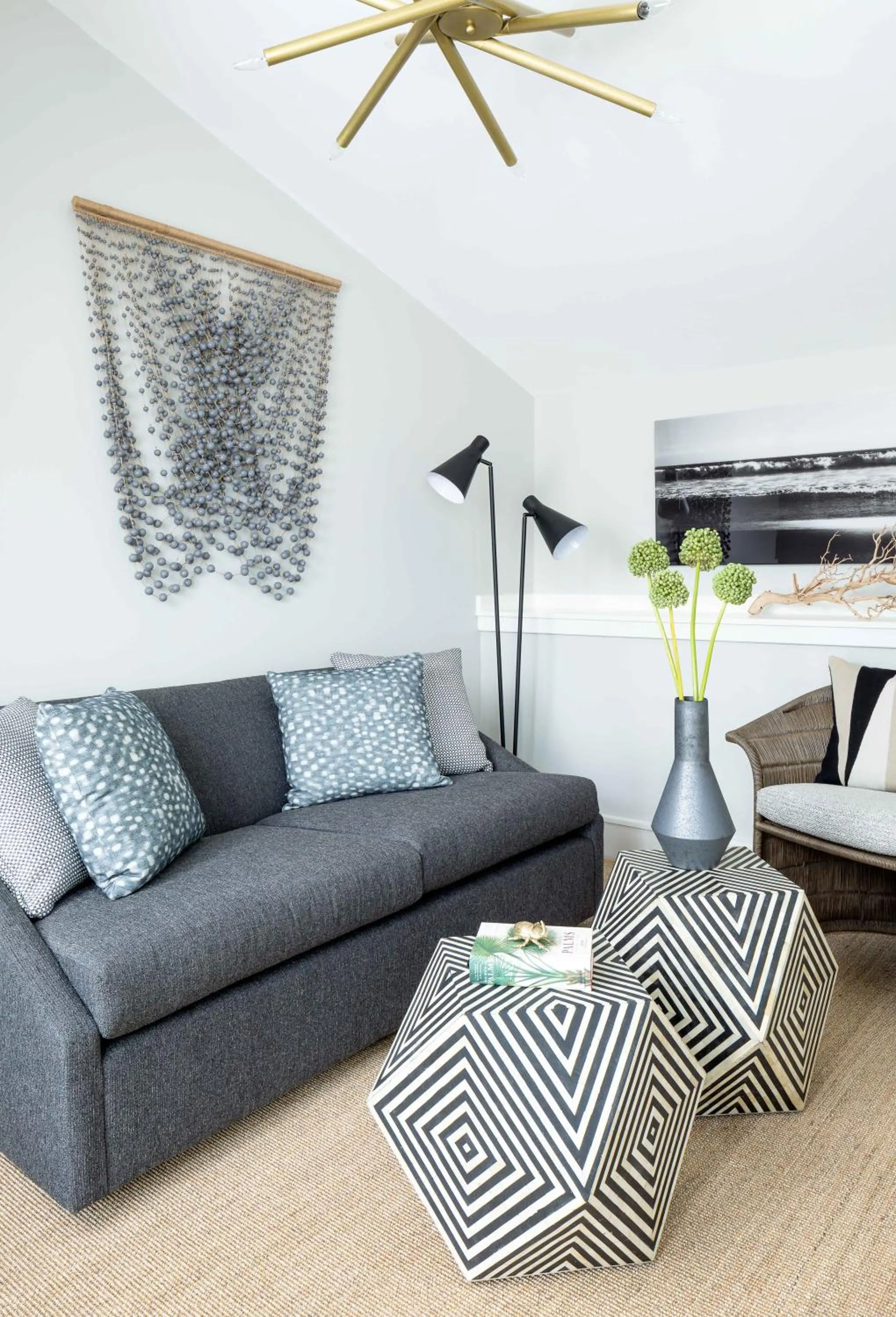 Living room in The Richard, The Edgartown Collection