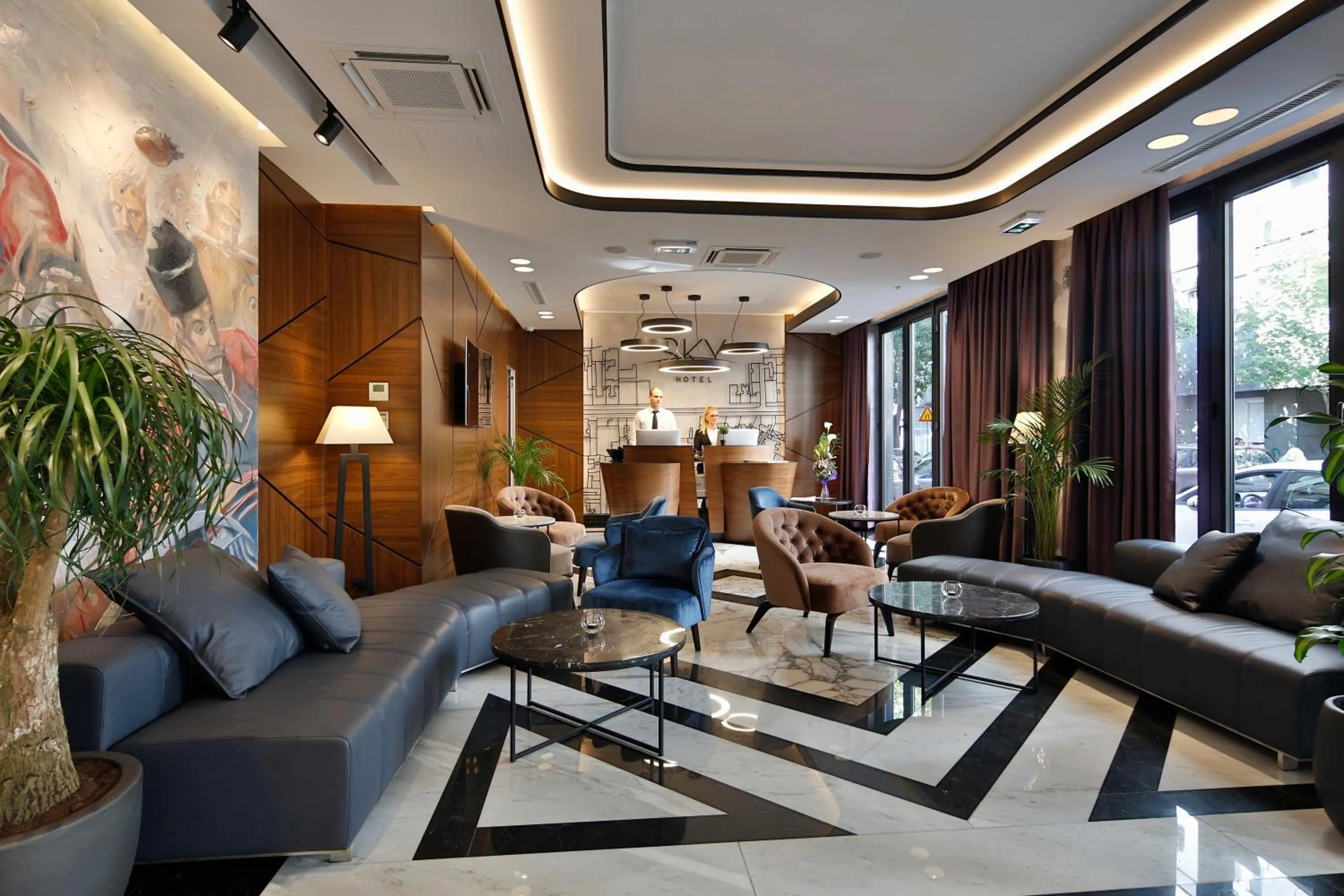 Lobby or reception in Sky Hotel