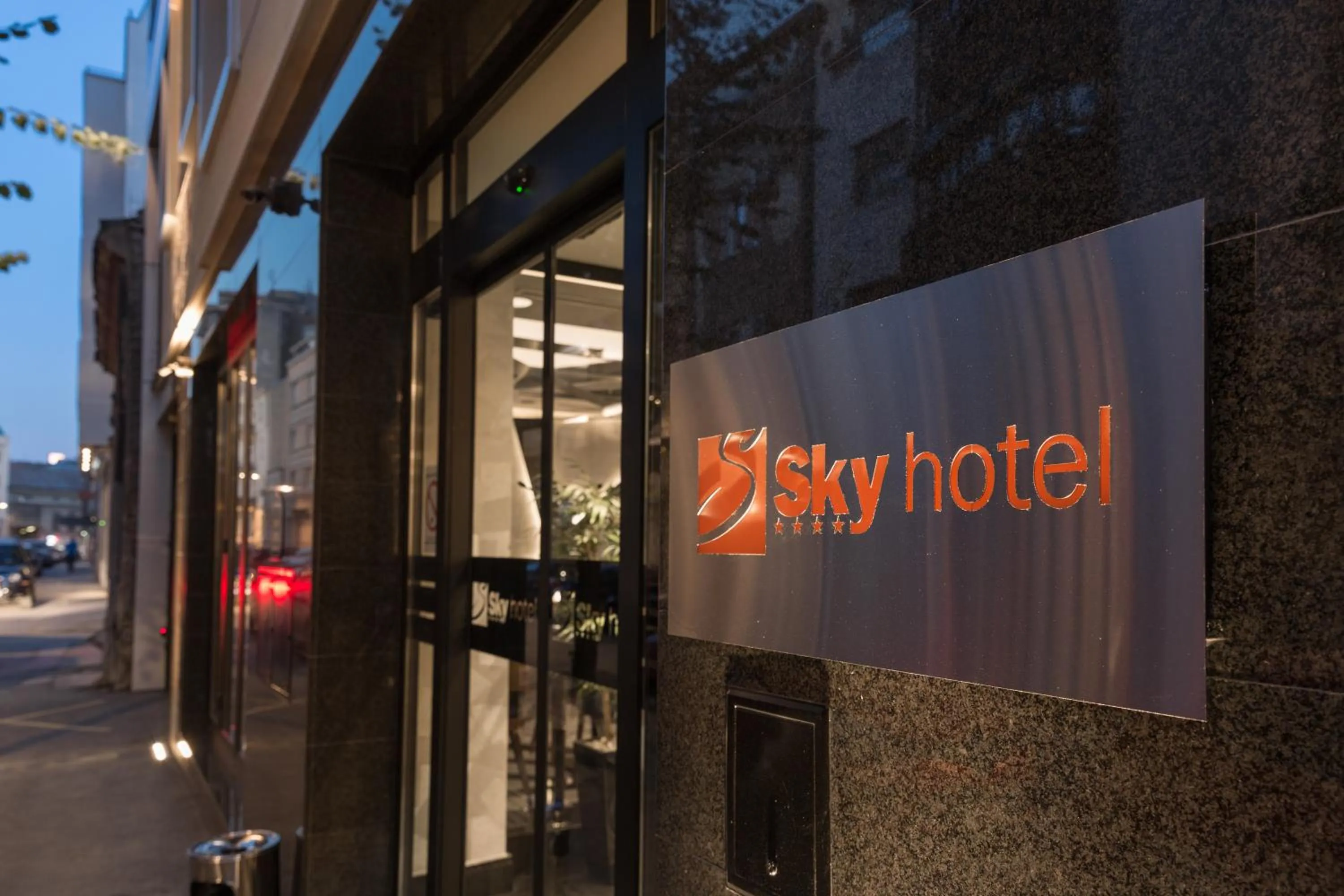 Facade/entrance in Sky Hotel