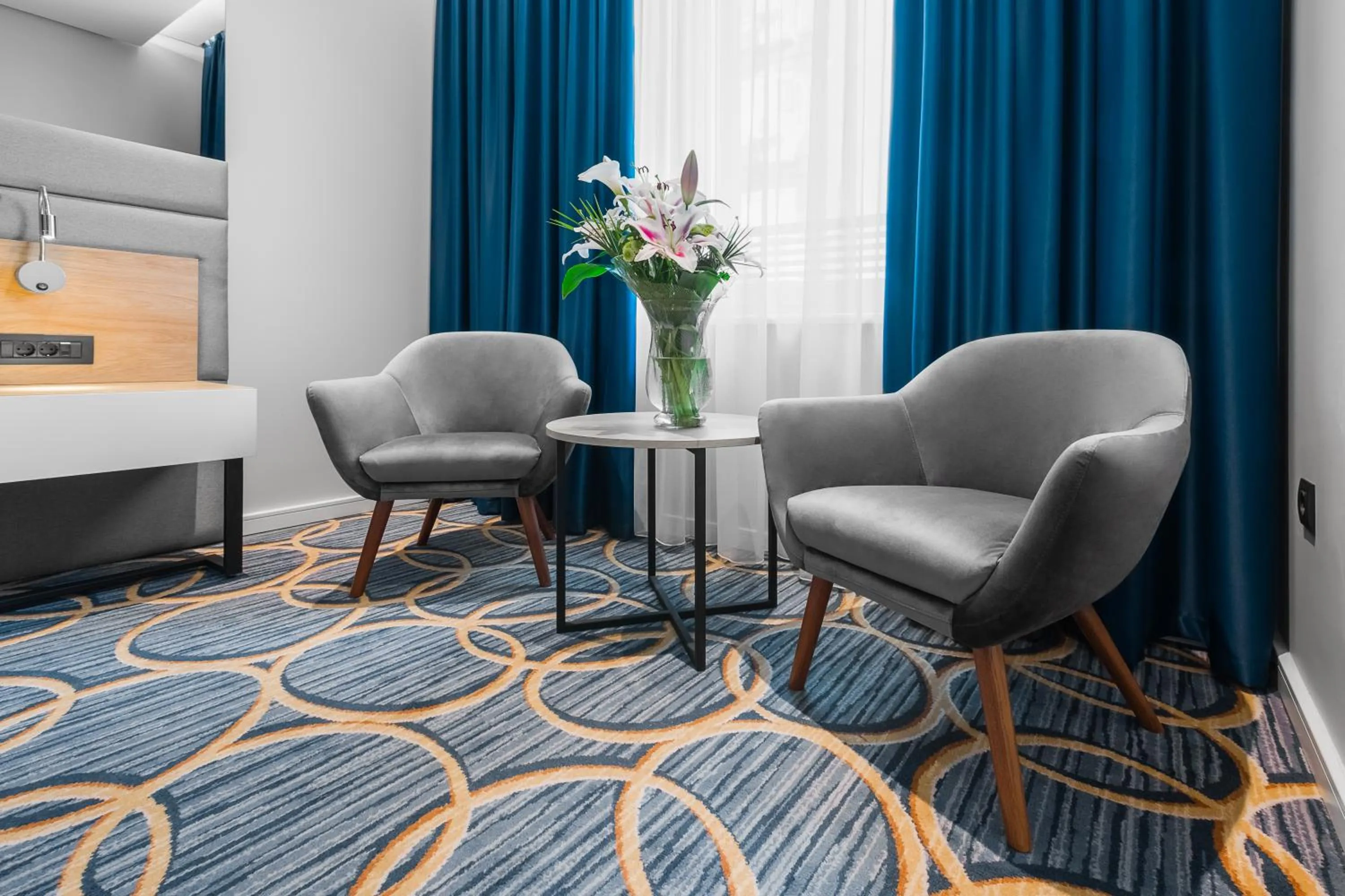 Seating area in Sky Hotel