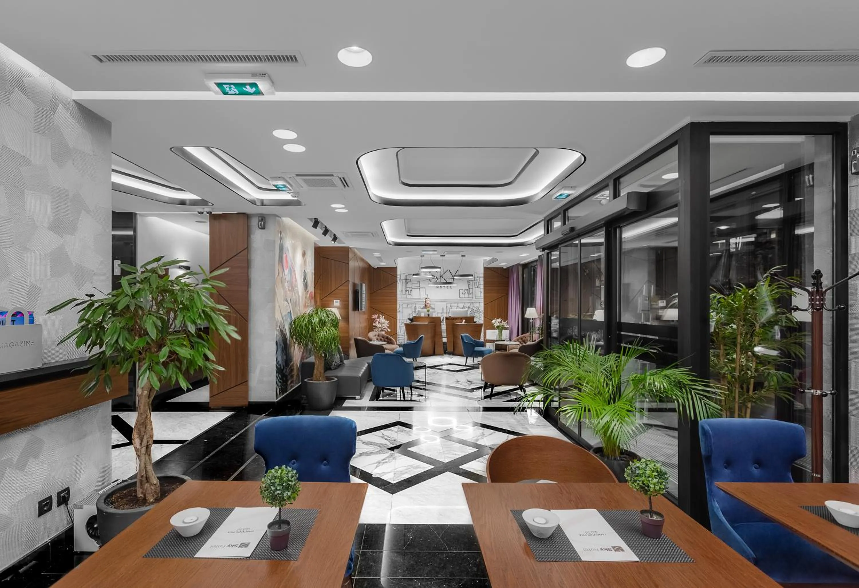 Lobby or reception in Sky Hotel