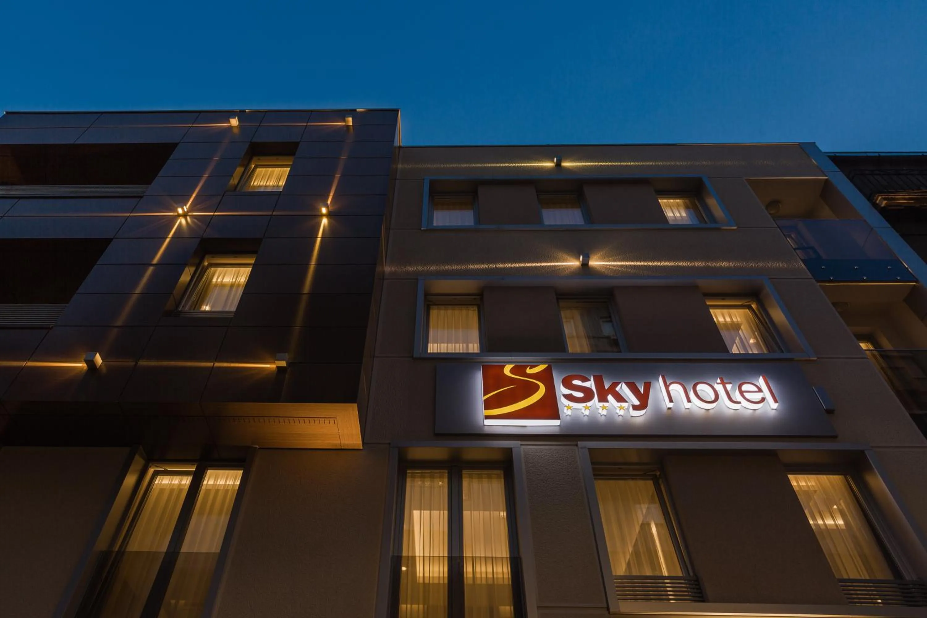 Facade/entrance in Sky Hotel