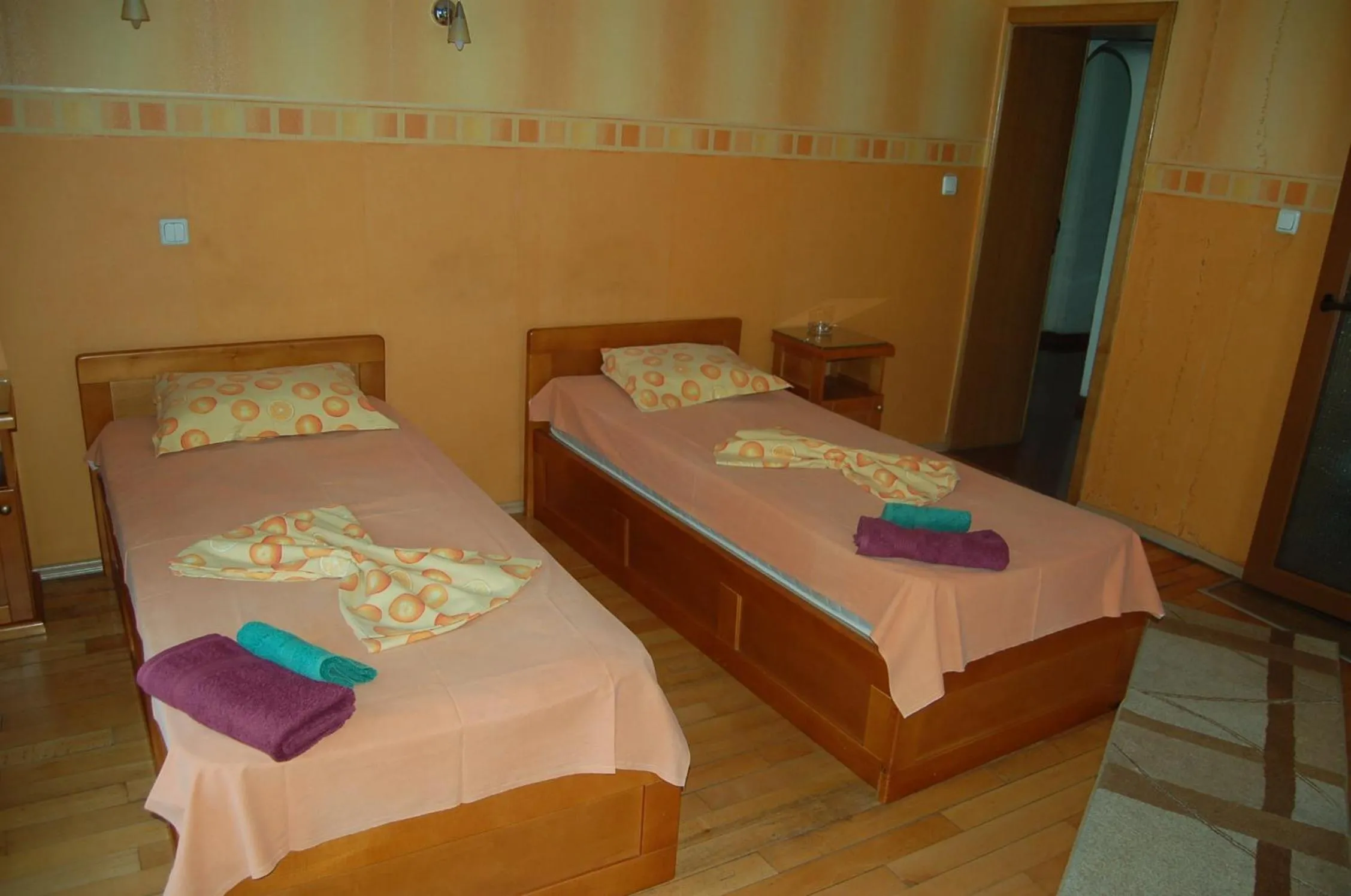 Bed in Kniaz Boris Hotel
