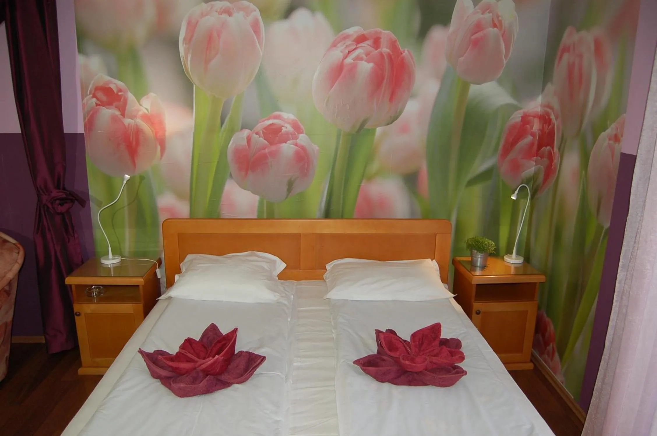 Bed in Kniaz Boris Hotel