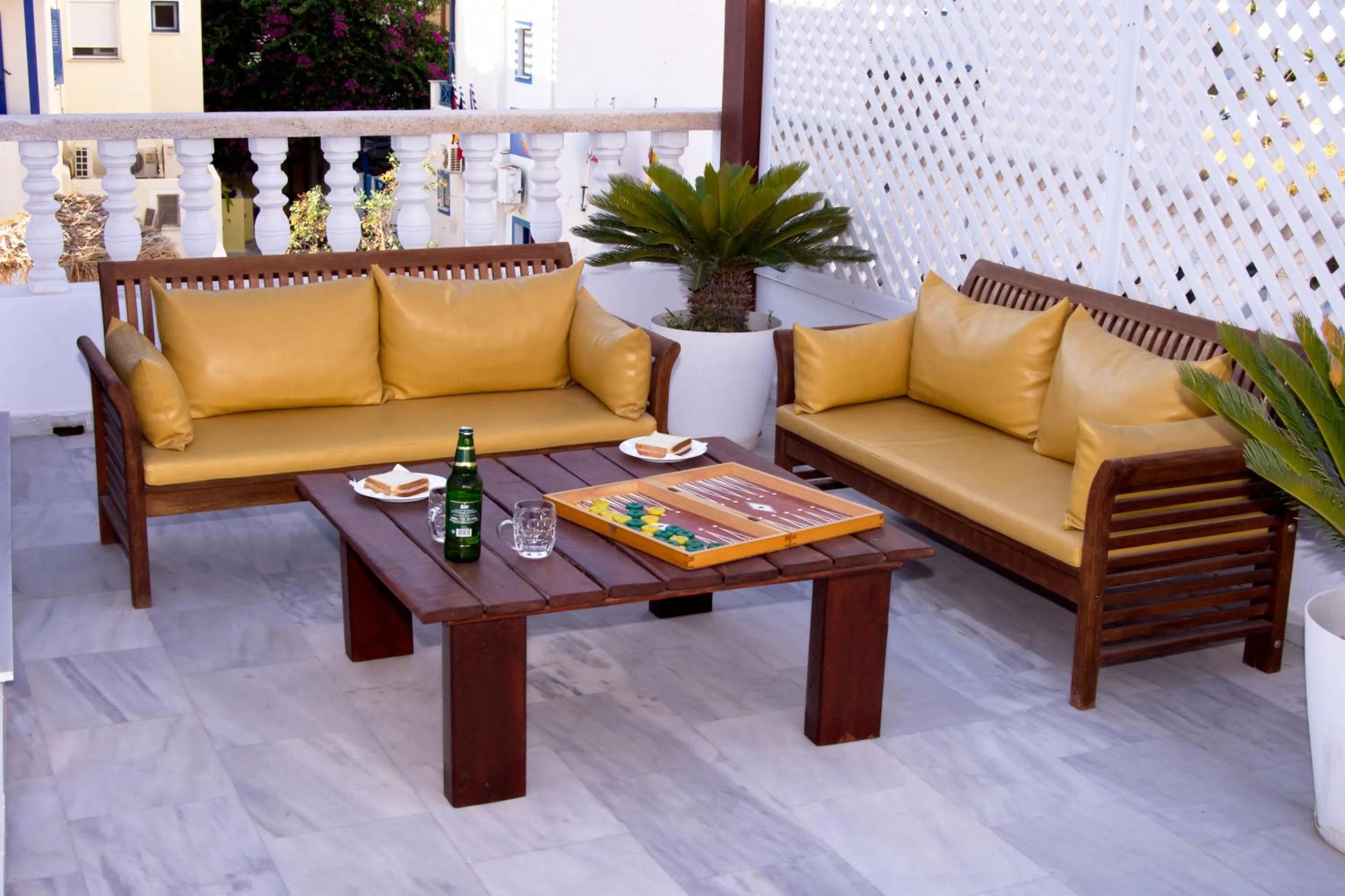 Seating area in Black Sandy Beach