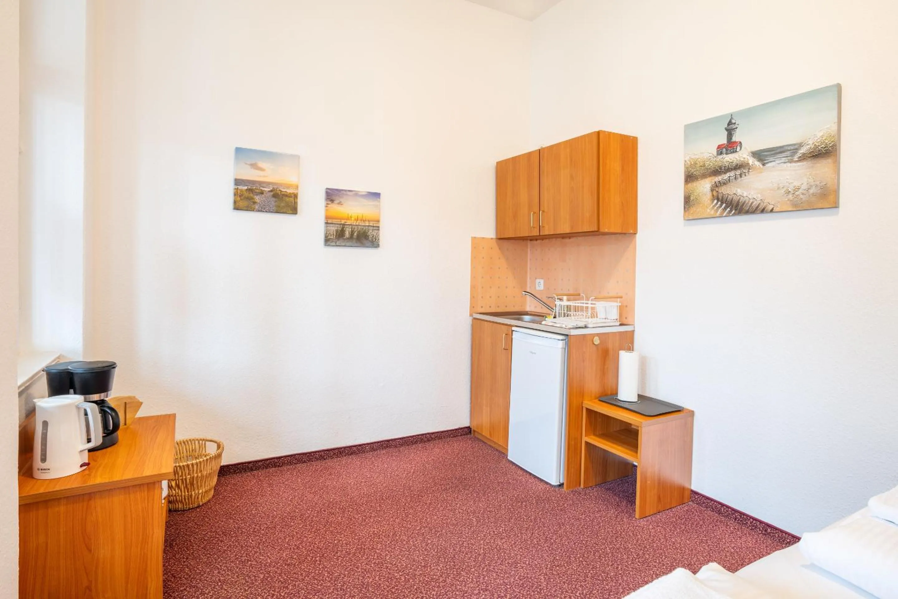 Bedroom, Bed in Pension Wald und See