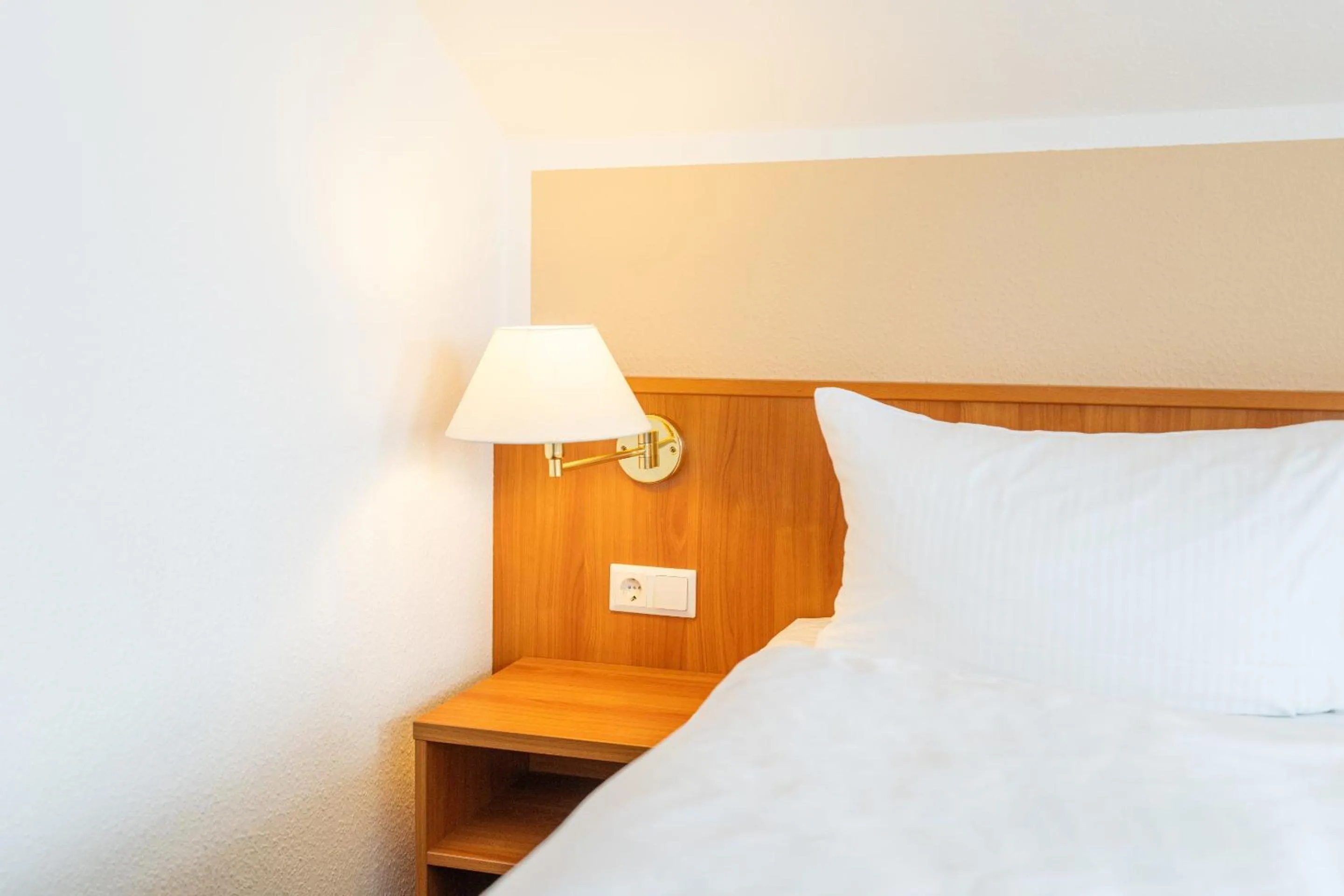 Bedroom, Bed in Pension Wald und See