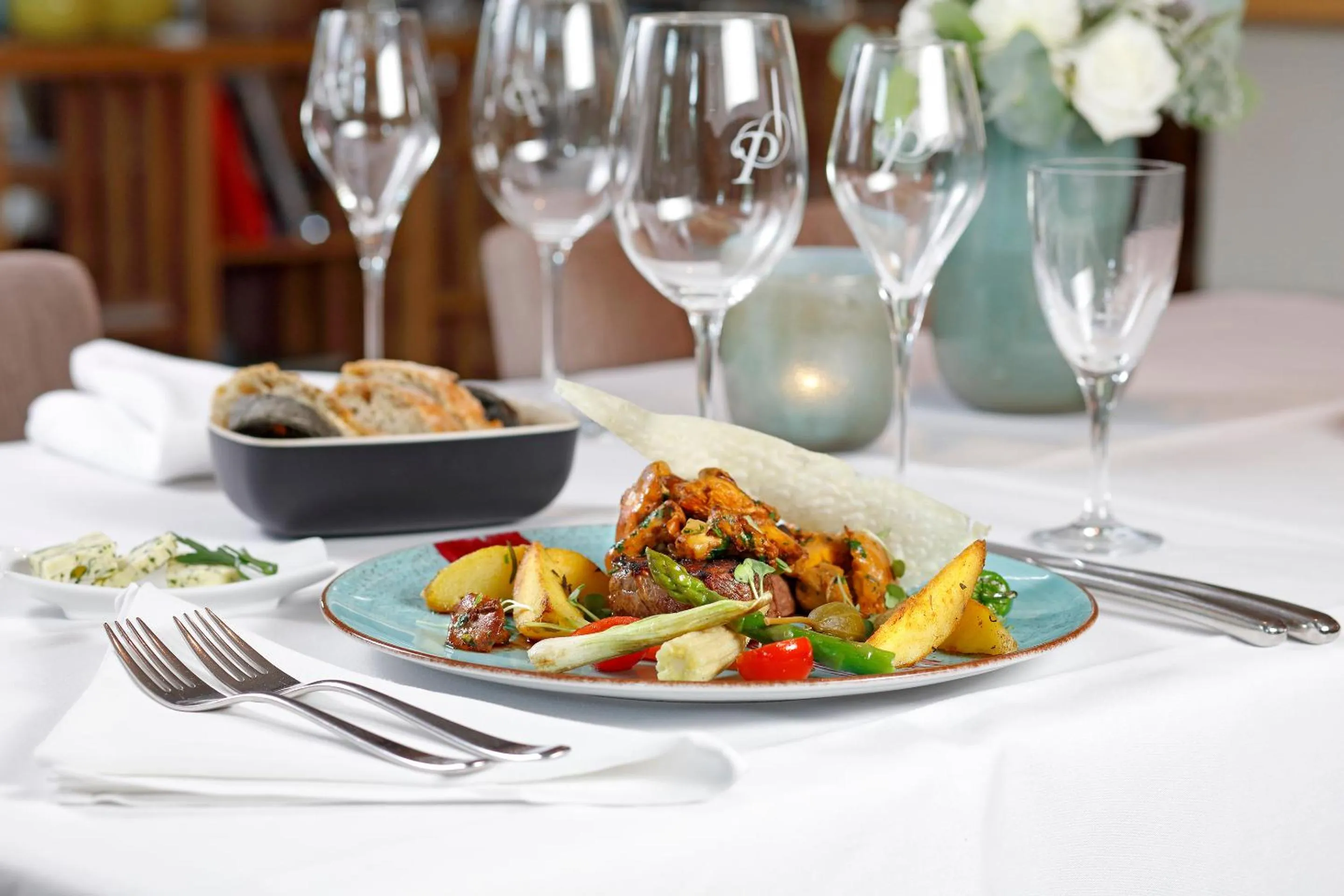 Food and drinks in Patentkrug Design Hotel