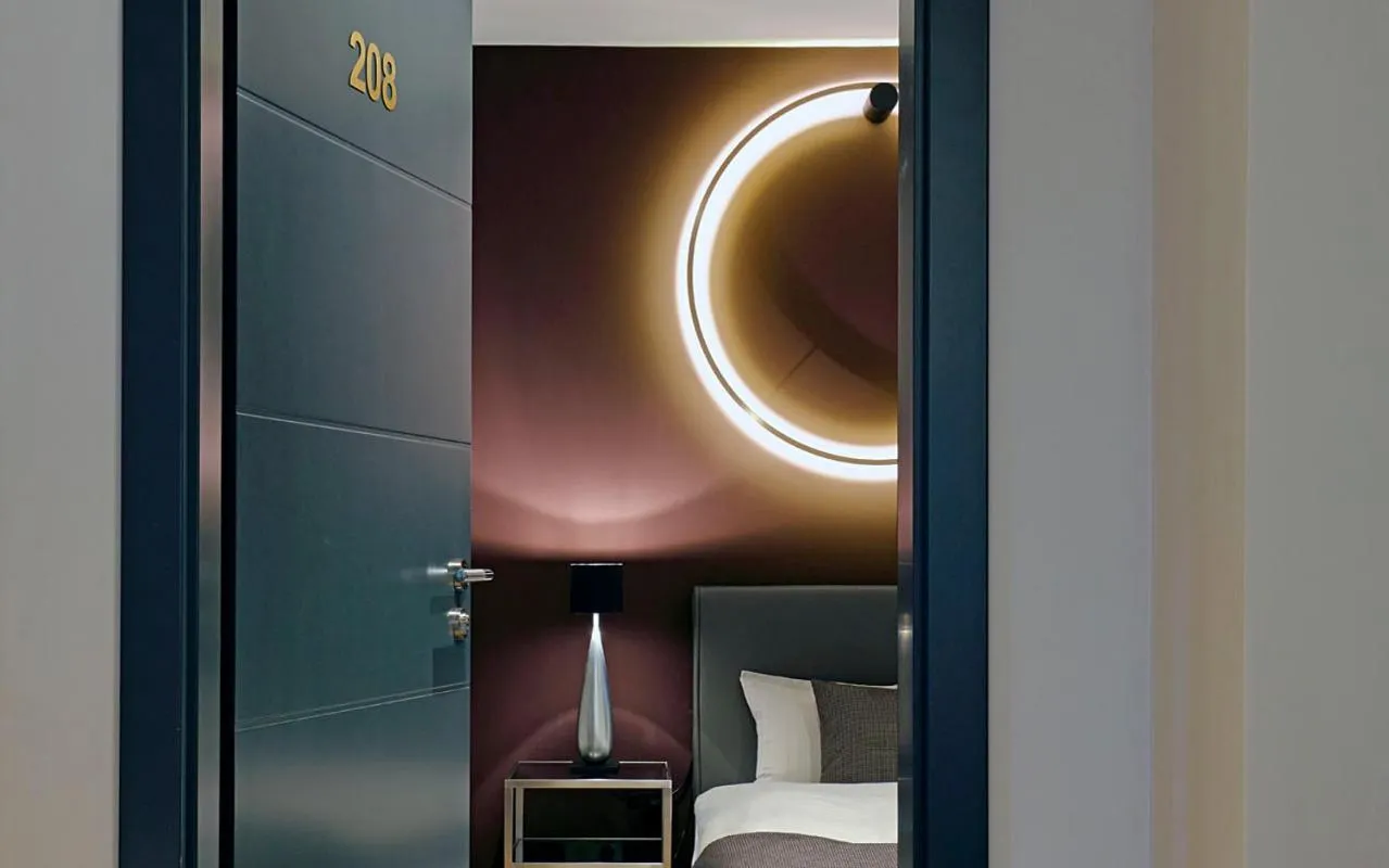 Bed in Patentkrug Design Hotel