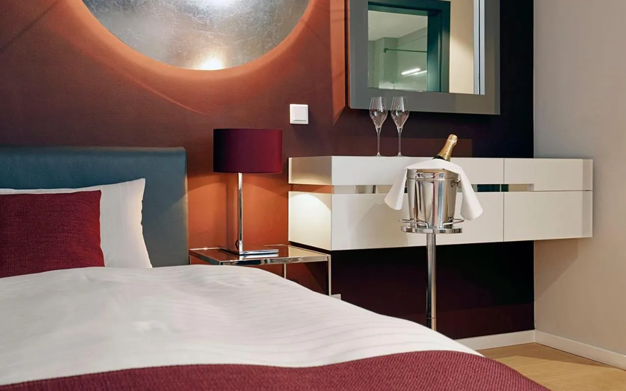 Decorative detail, Bed in Patentkrug Design Hotel