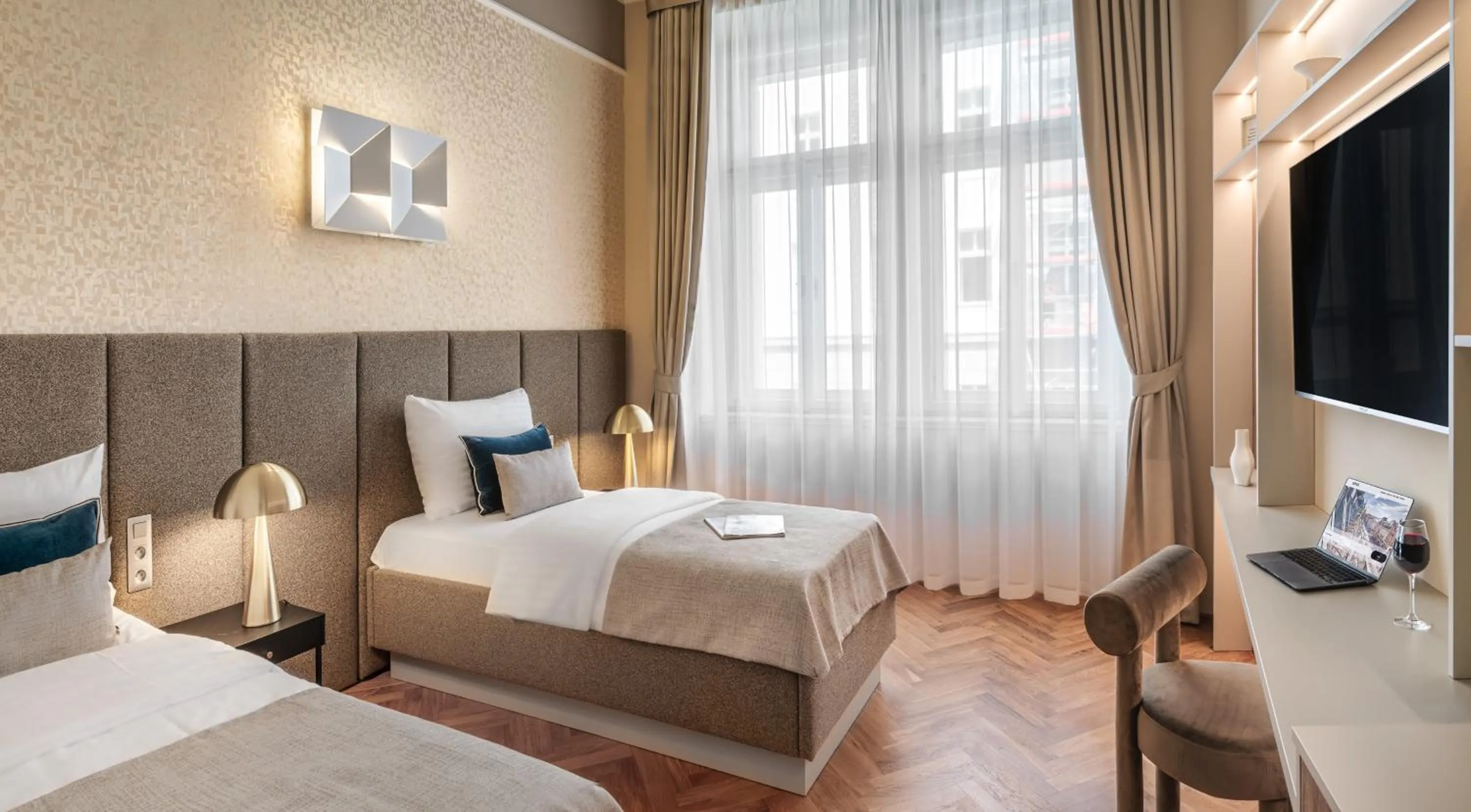 Bed in Hotel Sovereign Prague