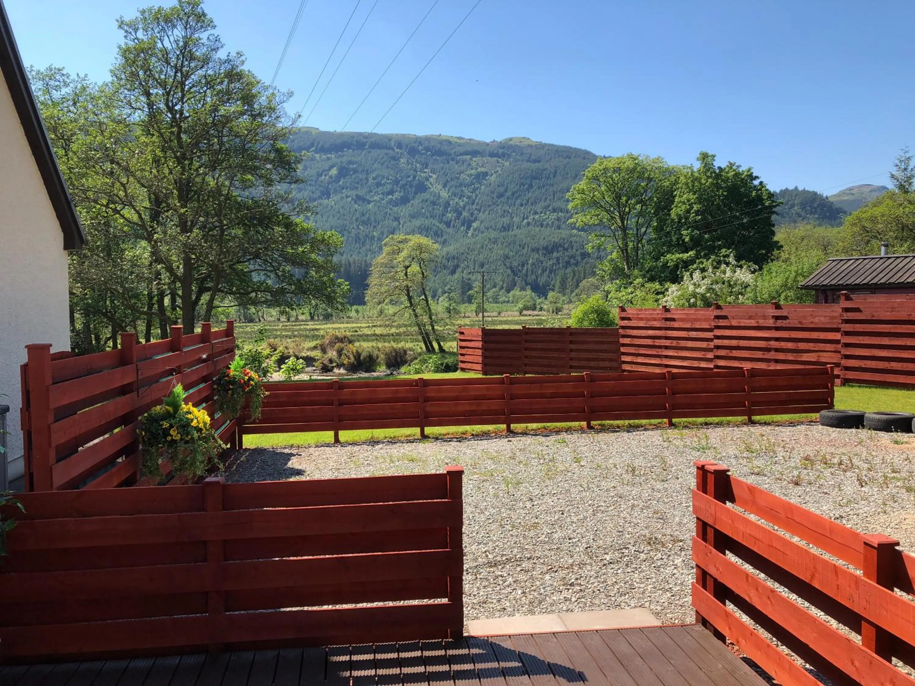 Patio in The Wee Ludging Cottage, Rashfield, by Dunoon