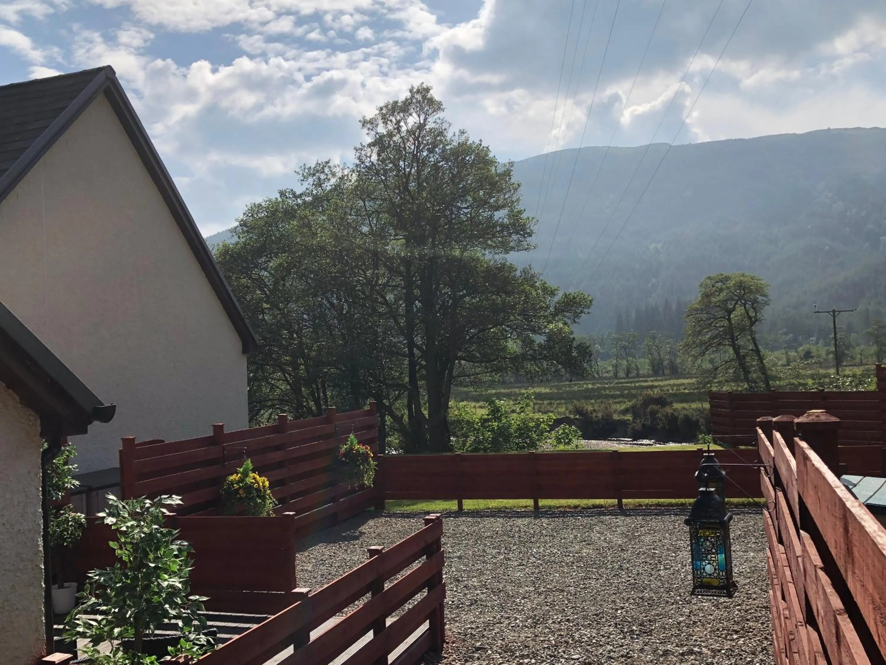 Patio in The Wee Ludging Cottage, Rashfield, by Dunoon