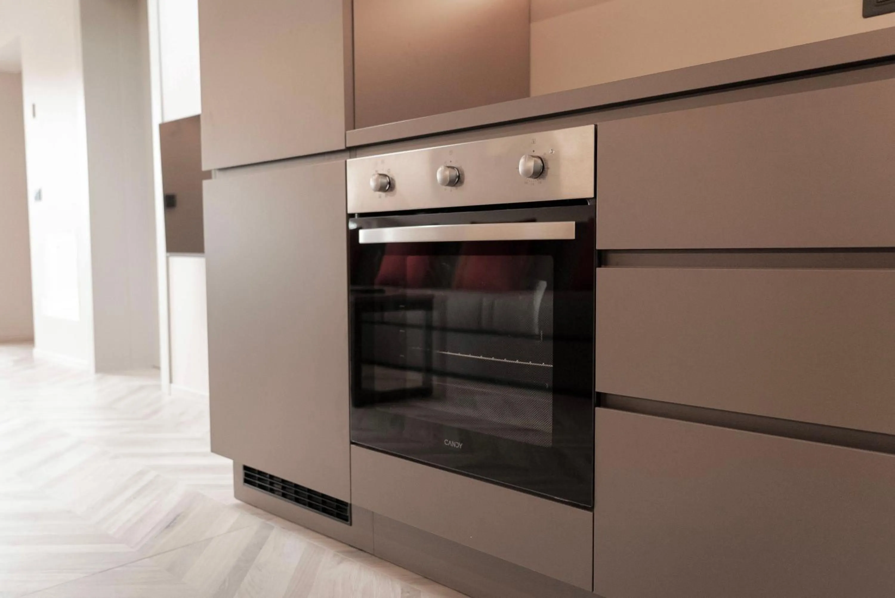 Kitchen or kitchenette in Aurora ApartHotel