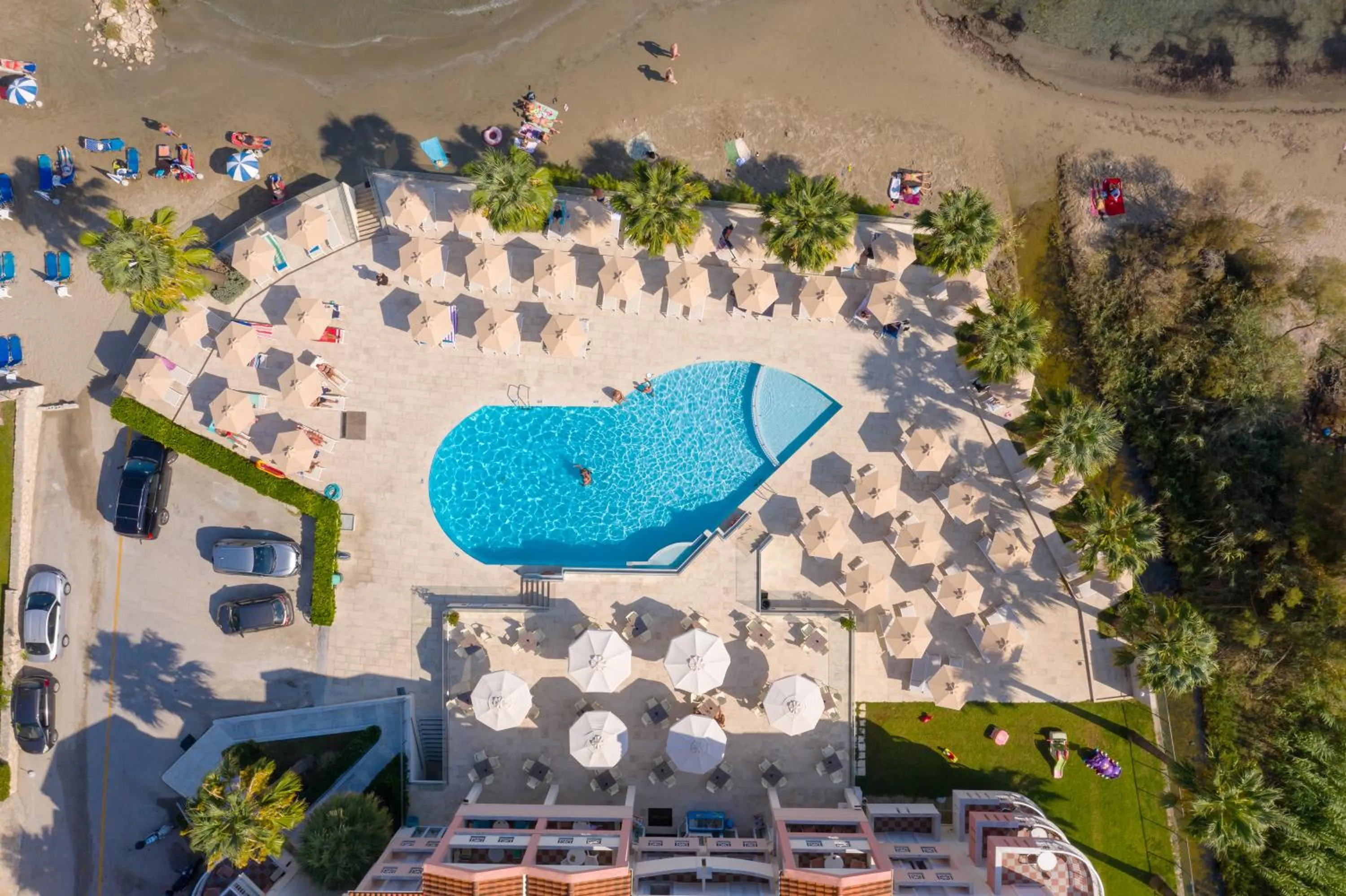 Bird's eye view in Xenos Kamara Beach