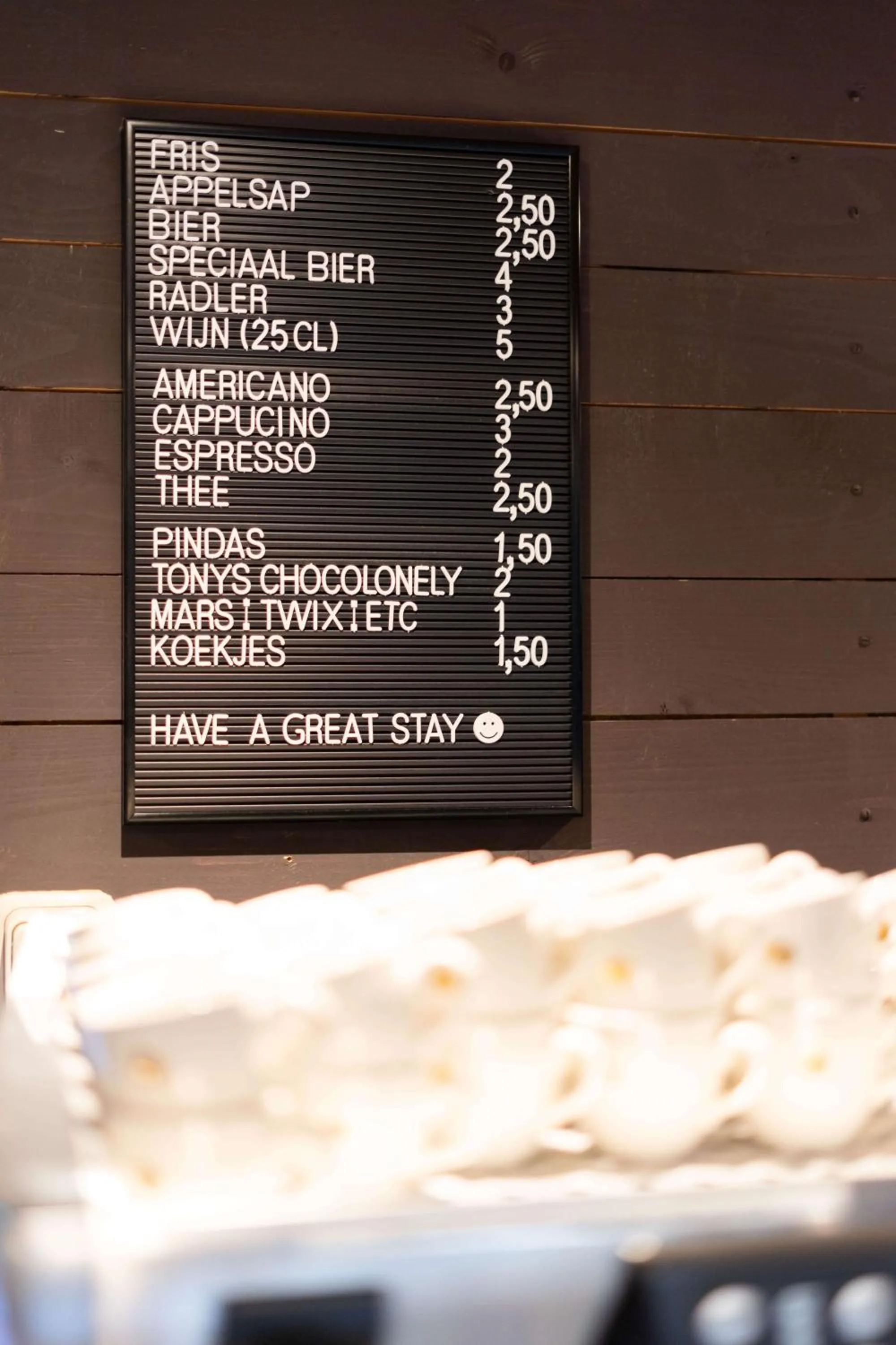 Food and drinks in B&B Vita Nova