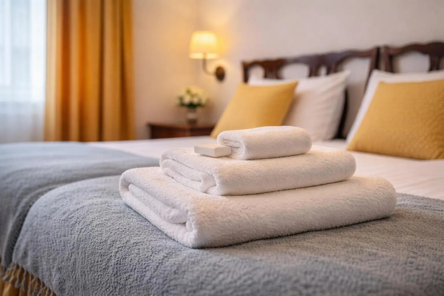Bed in Gusarskiy Hotel and Apartment
