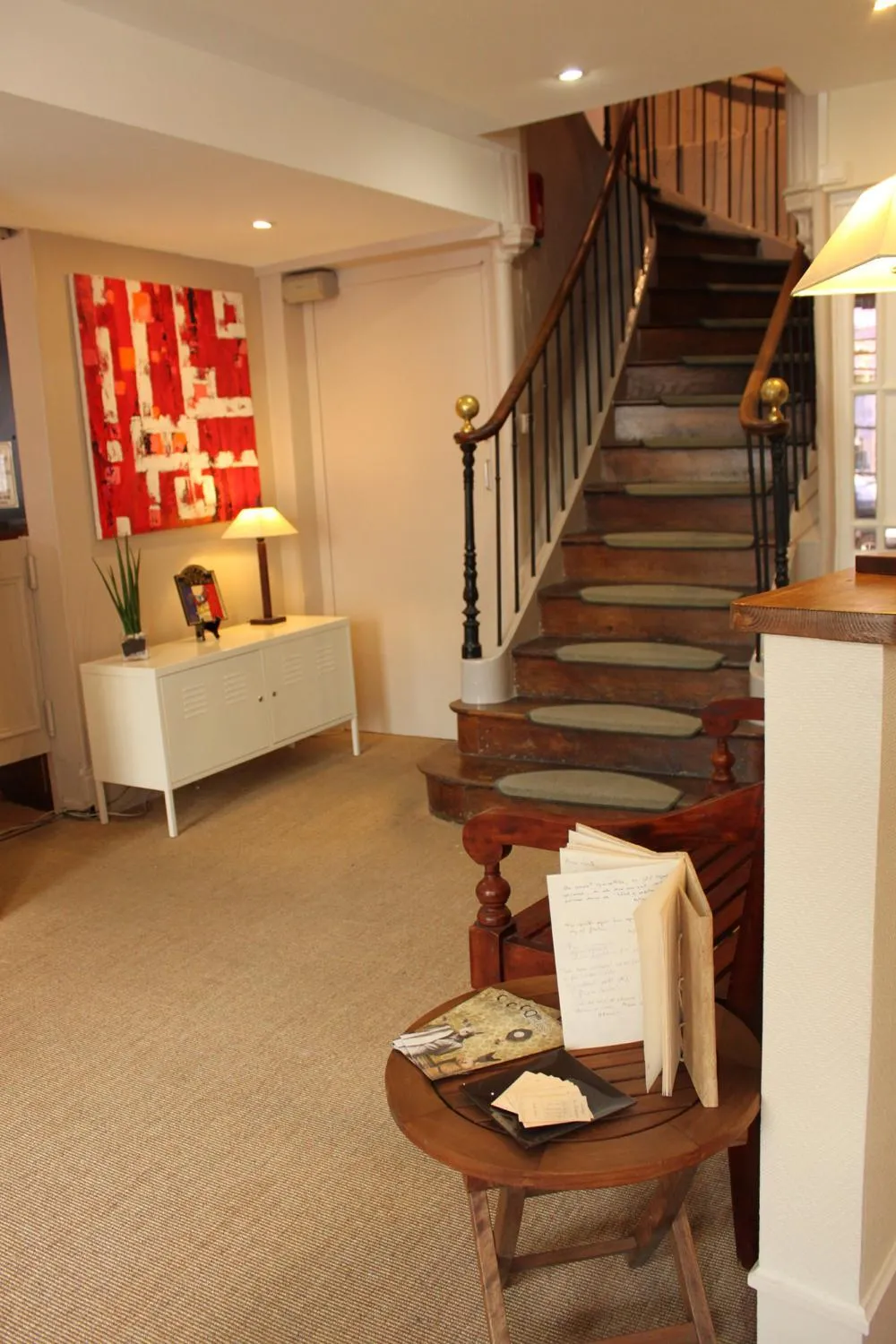 Lobby or reception in Hotel Auberge des Remparts