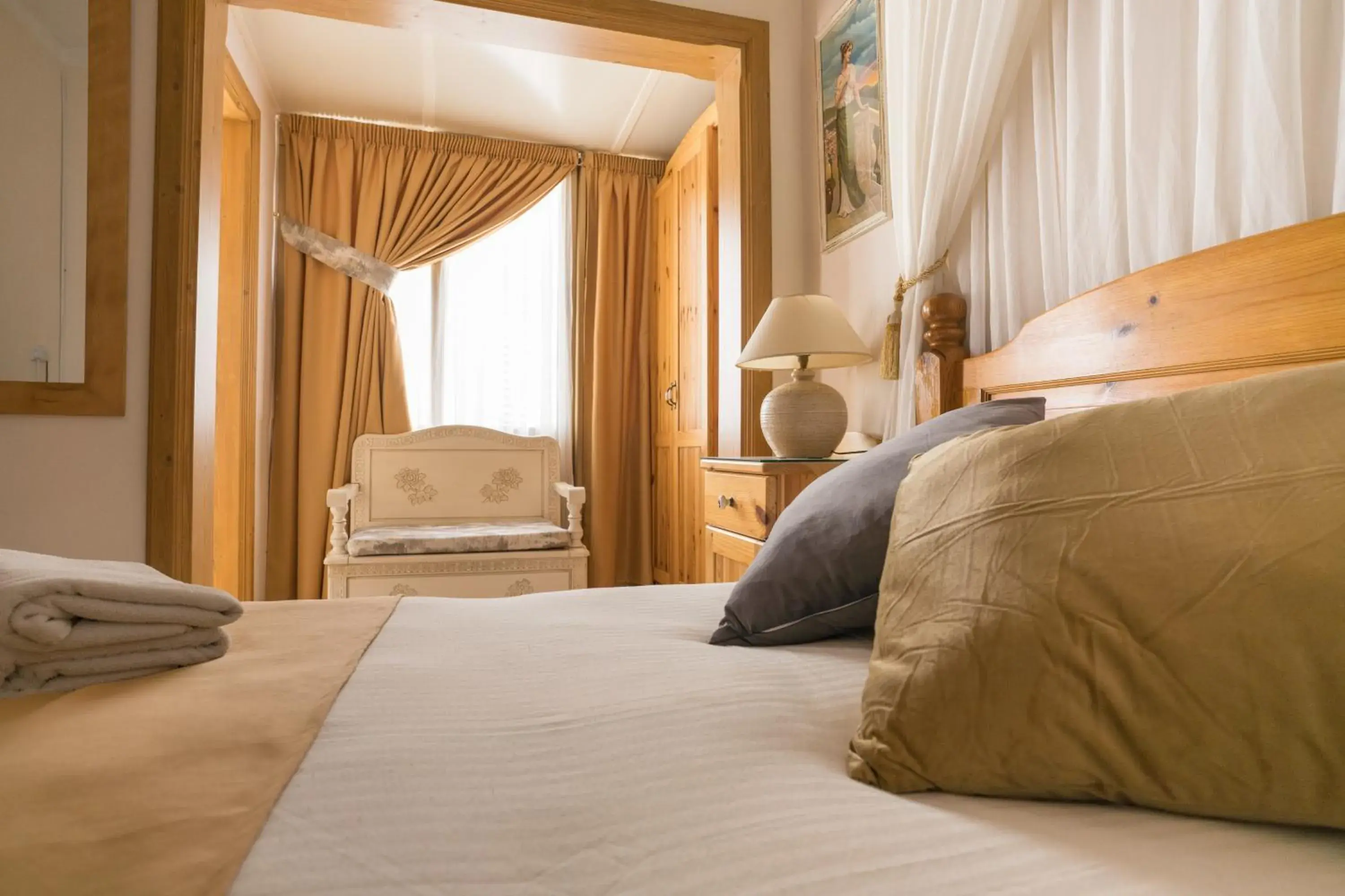 Bed in Lantern Guest House Bed in Lantern Guest House