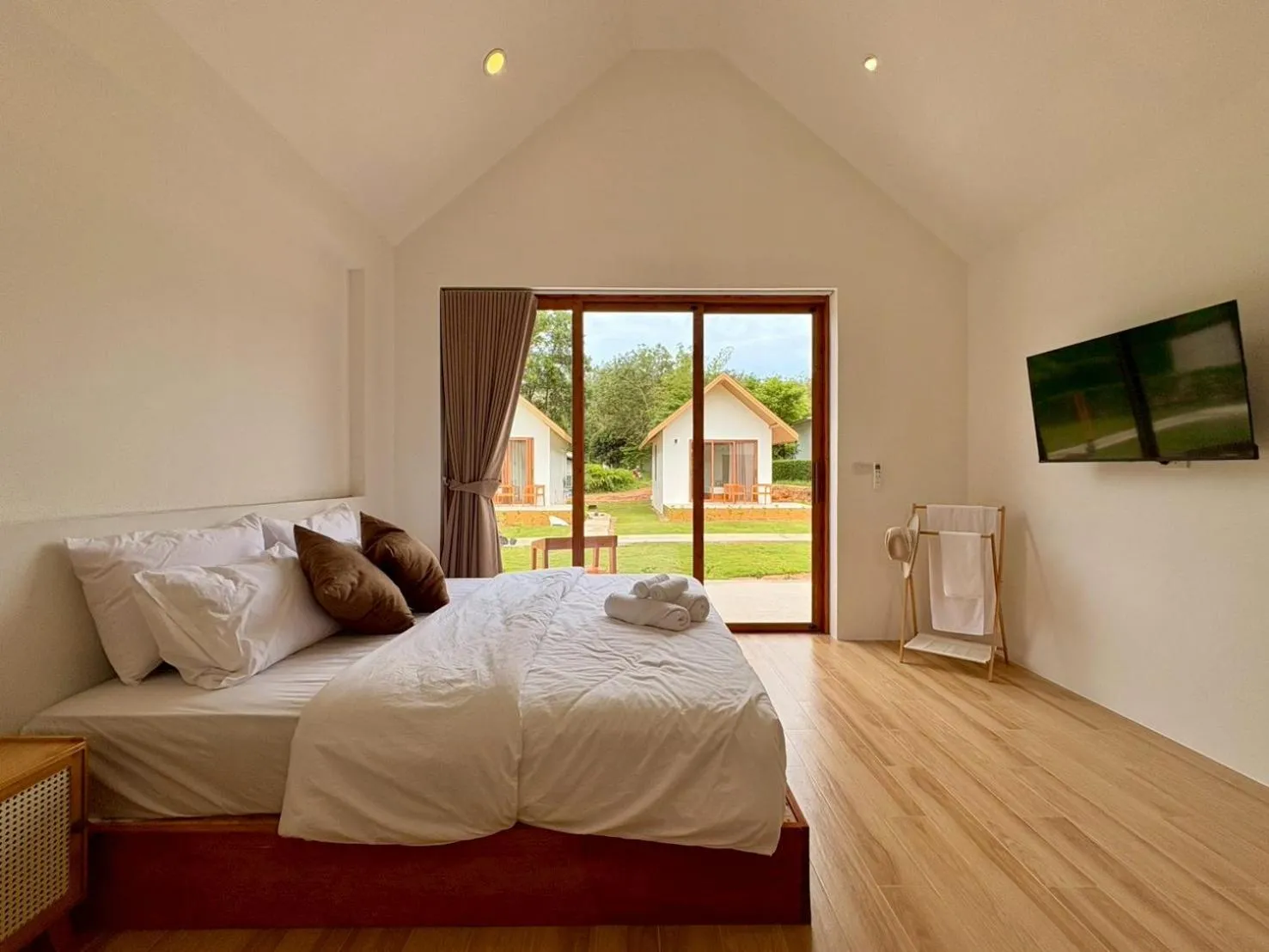 Bed in The Lodge at Koh Kood