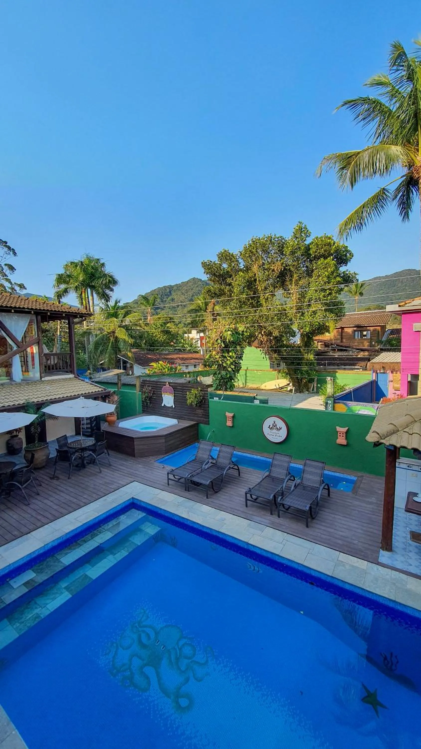 Pool view in Pousada Pura Vida Maresias