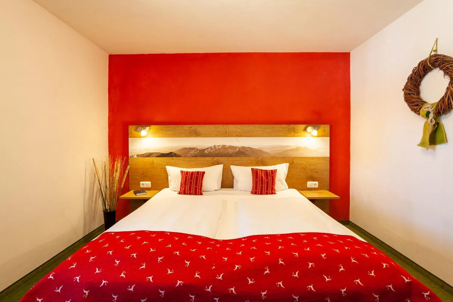 Bed in lustiger Hirsch