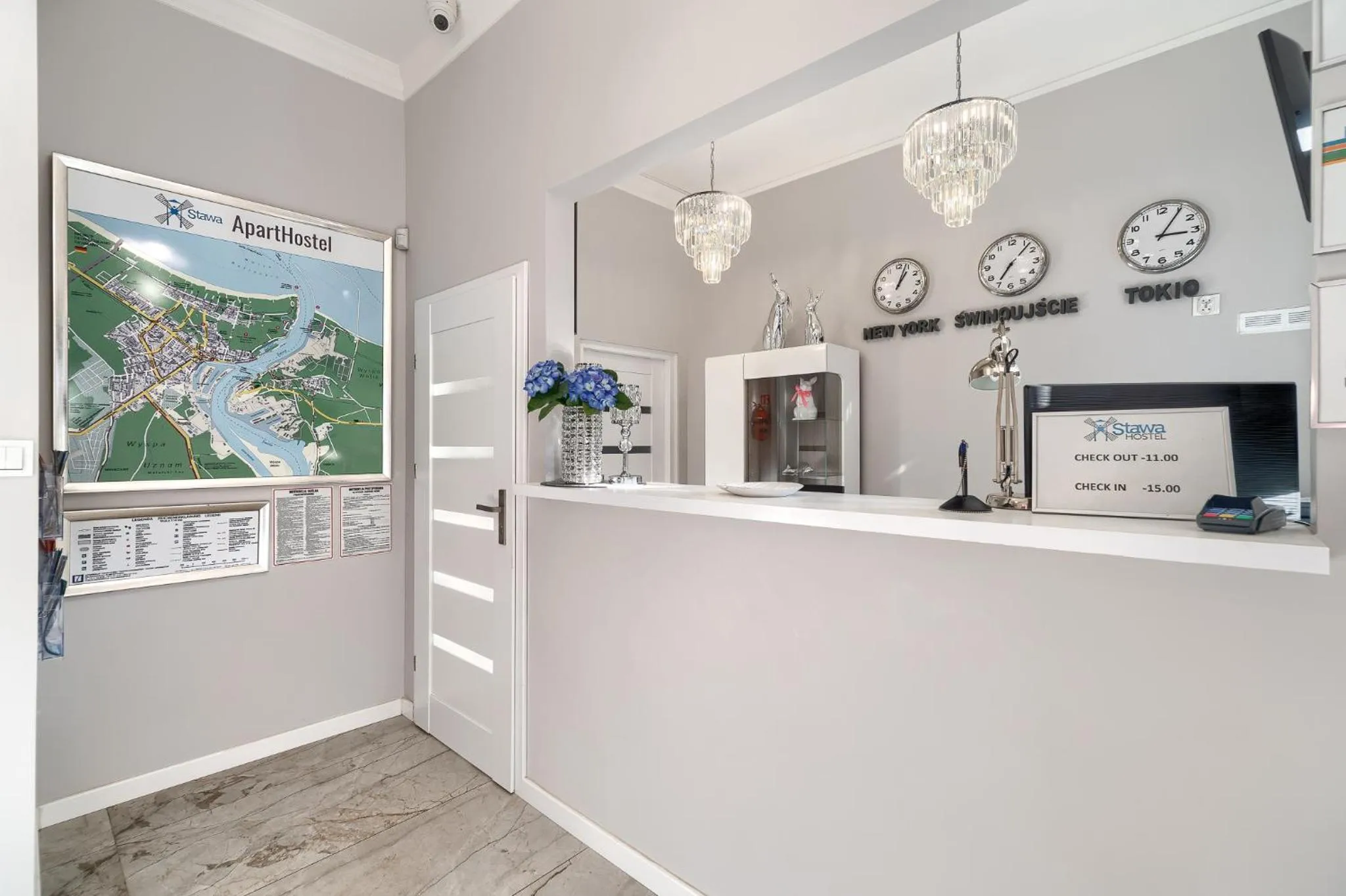 Lobby or reception in Stawa Villa & Apart