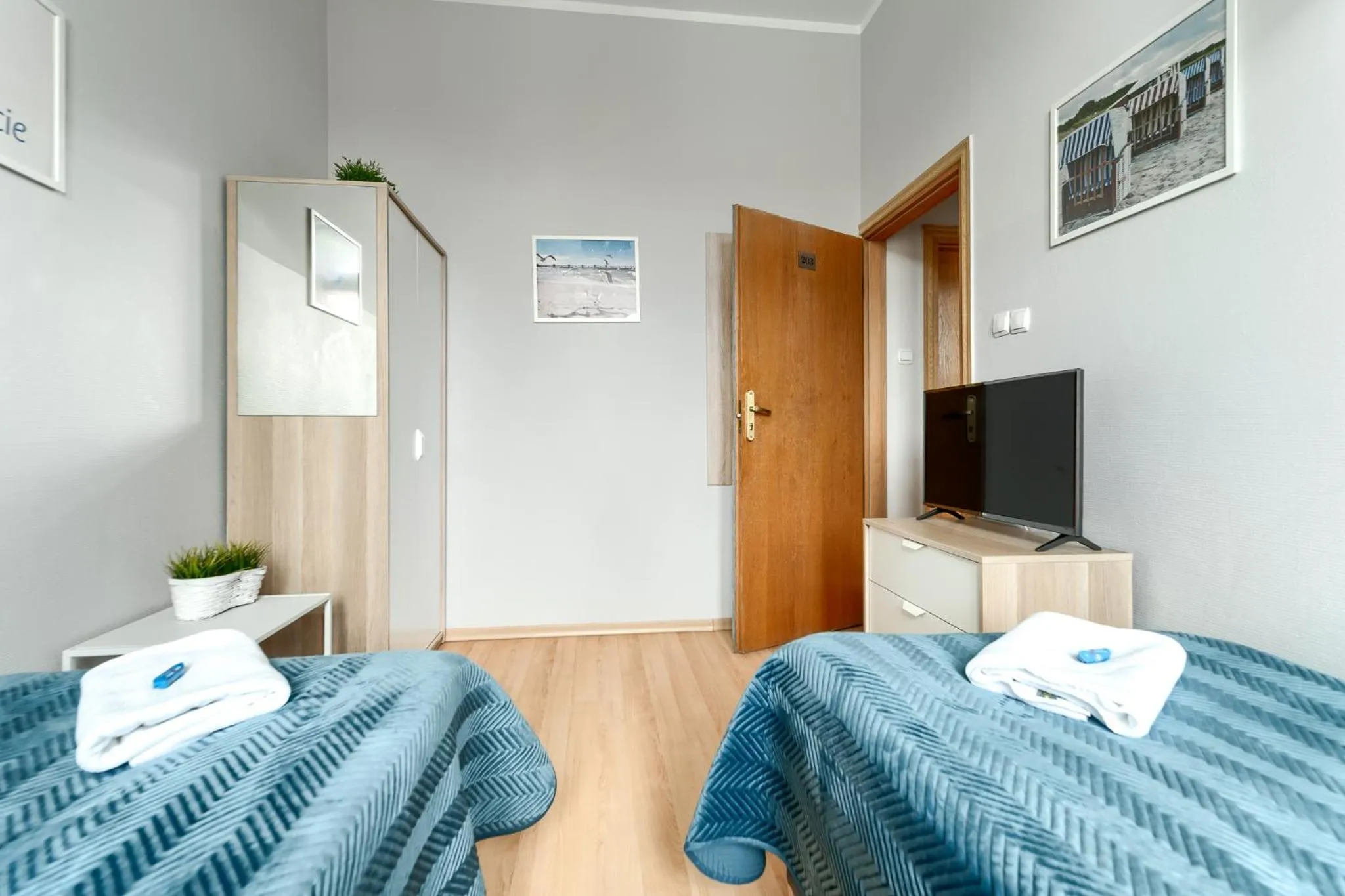 Bed in Stawa Villa & Apart