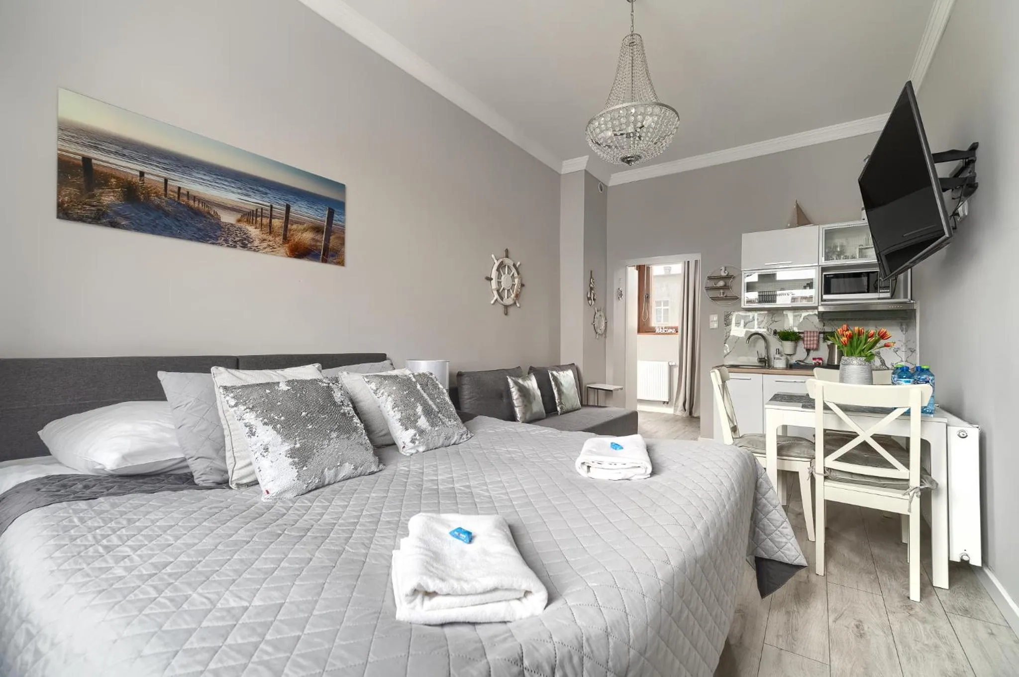 Bed in Stawa Villa & Apart