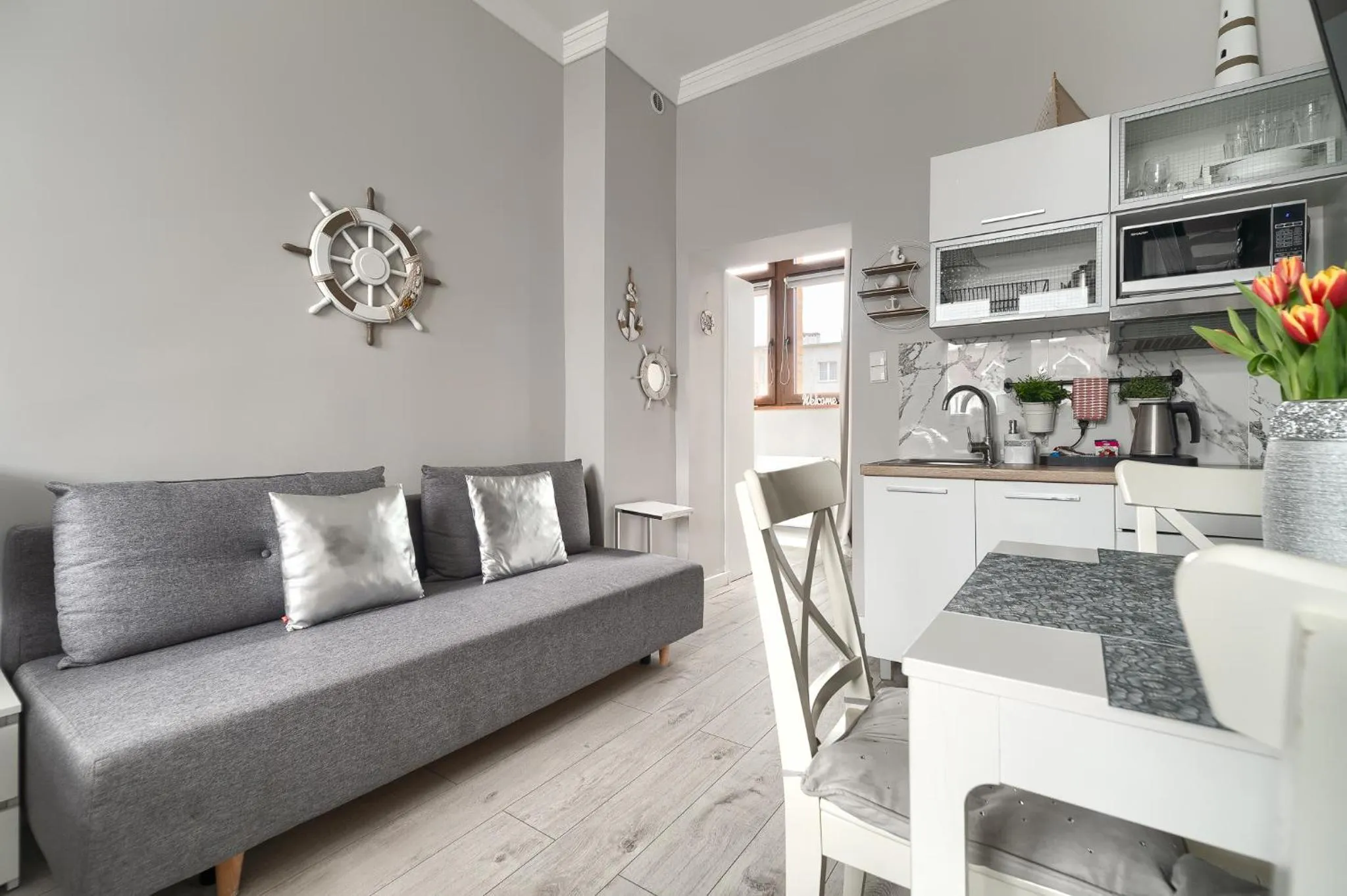 Seating area in Stawa Villa & Apart