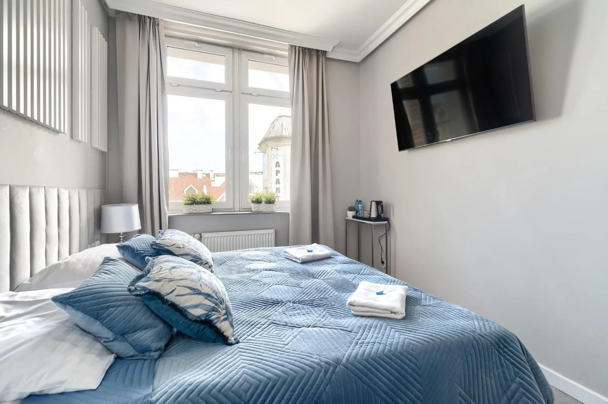 TV and multimedia, Bed in Stawa Villa & Apart